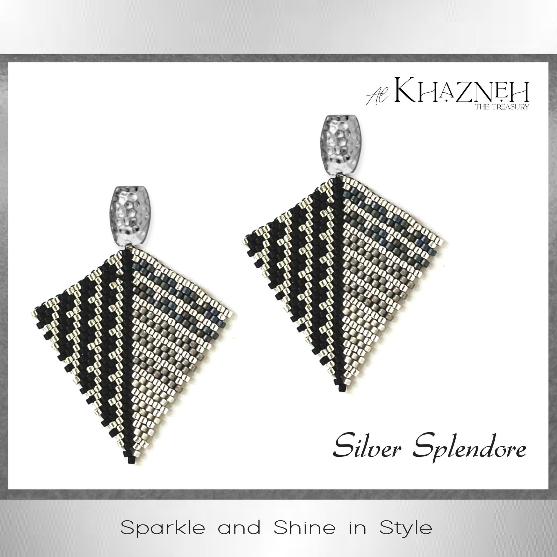 SILVER SPLENDORE Kite Earrings Pattern