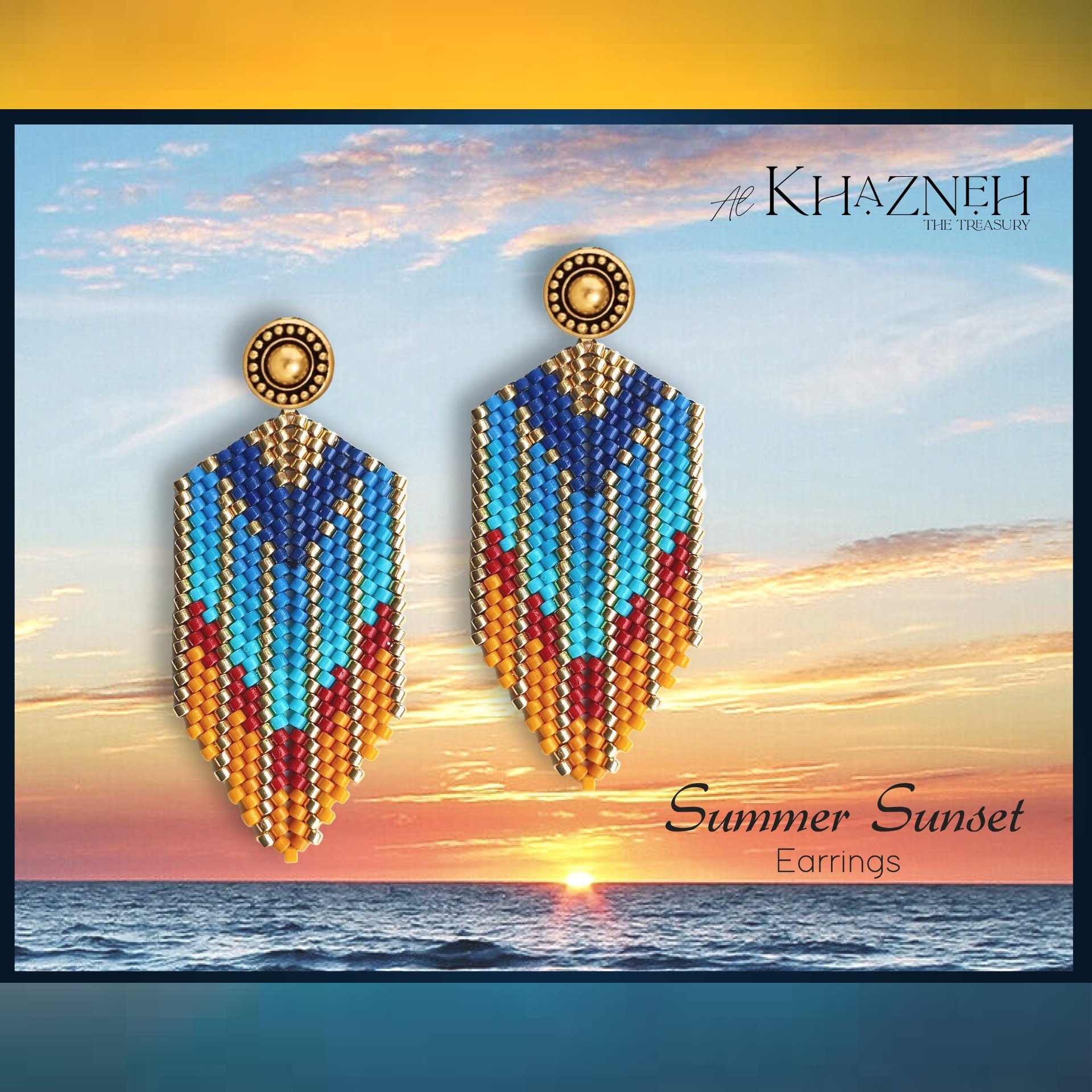 SUMMER SUNSET Earrings Tutorial