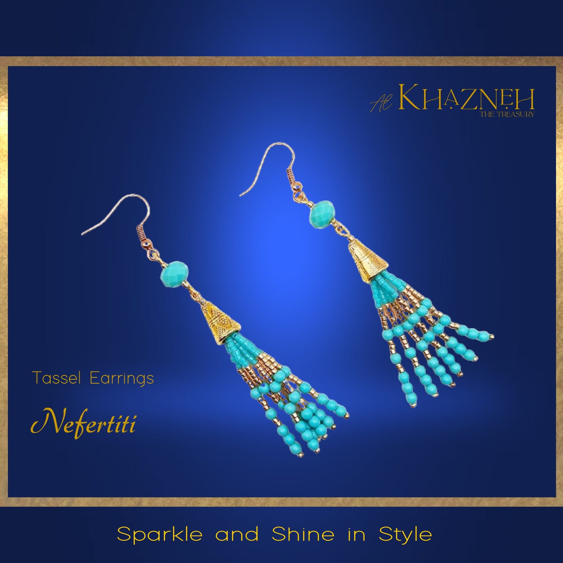 Tassel Earrings Tutorial "NEFERTITI"