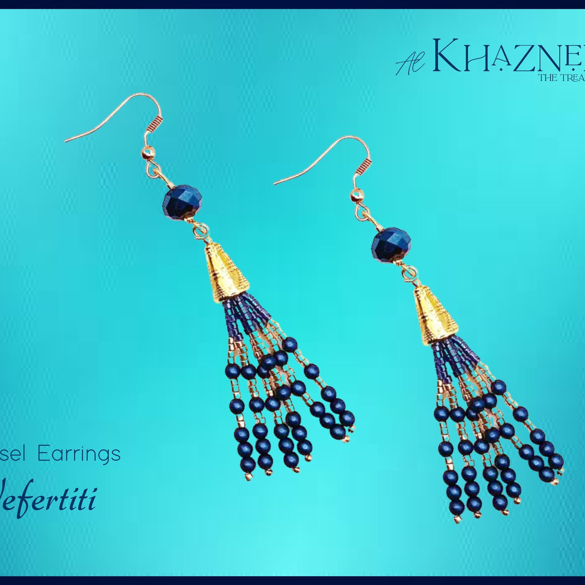 Tassel Earrings Tutorial "NEFERTITI"
