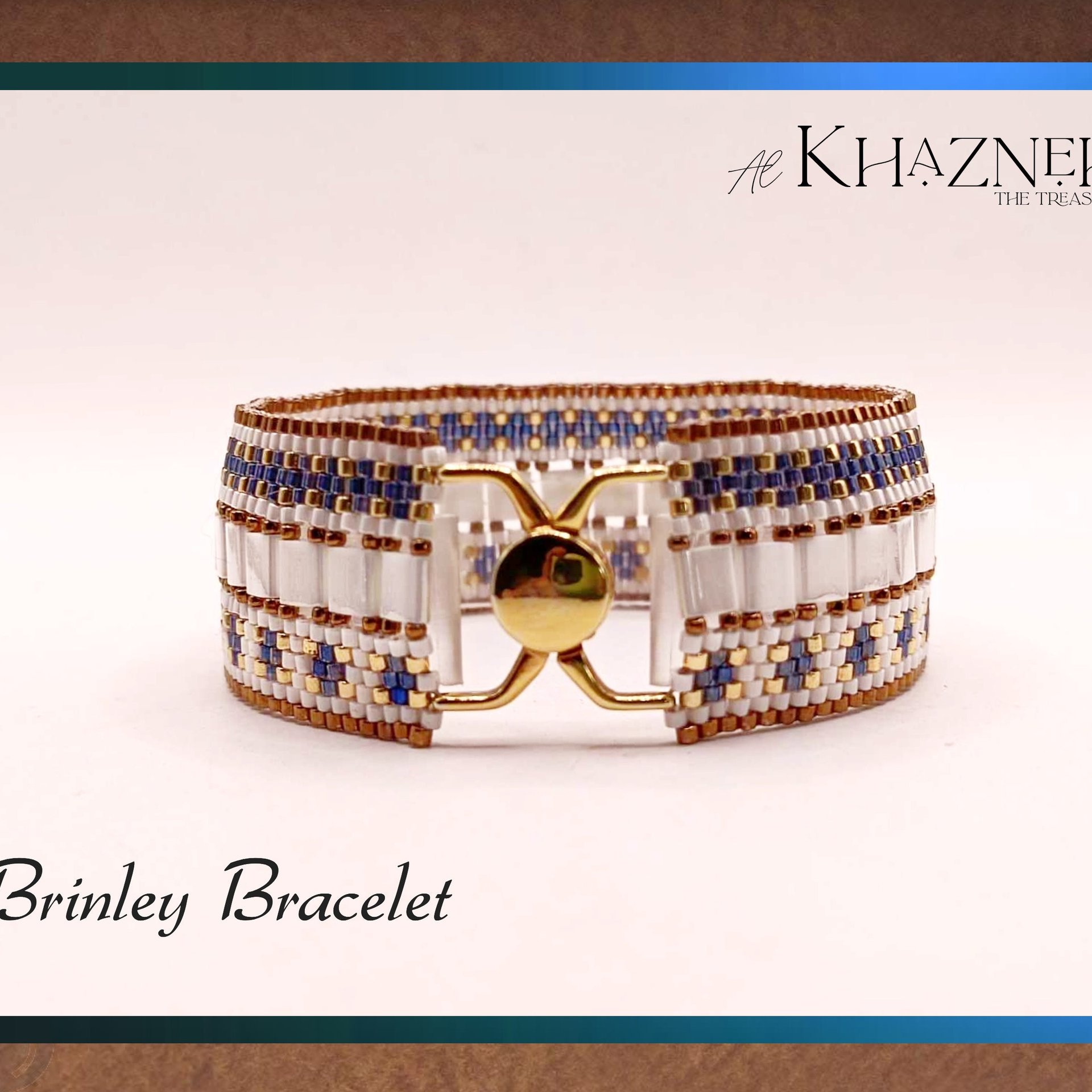 Even Peyote Bracelet Pattern with Tila's - "BRINLEY"