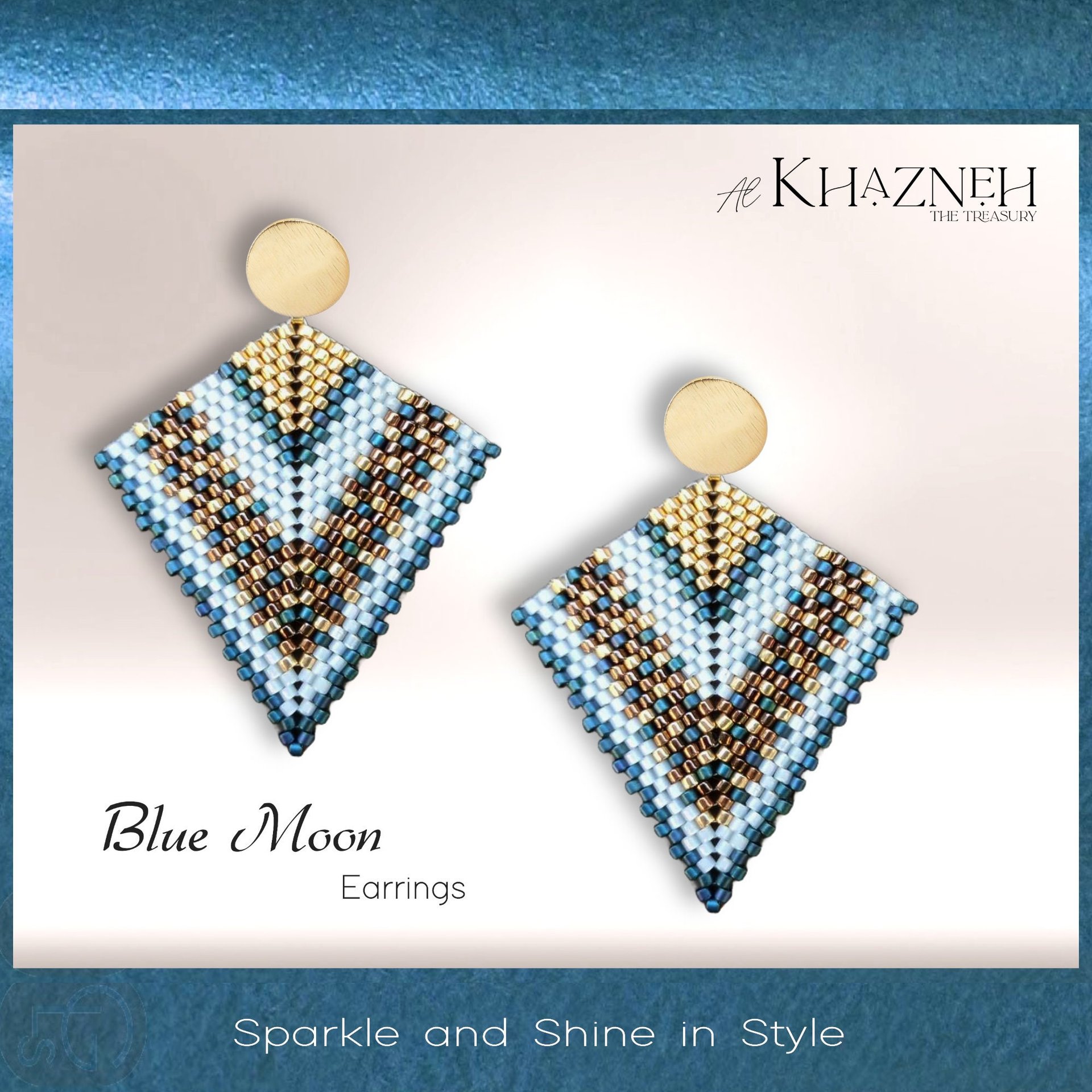 BLUE MOON Kite Earrings Pattern