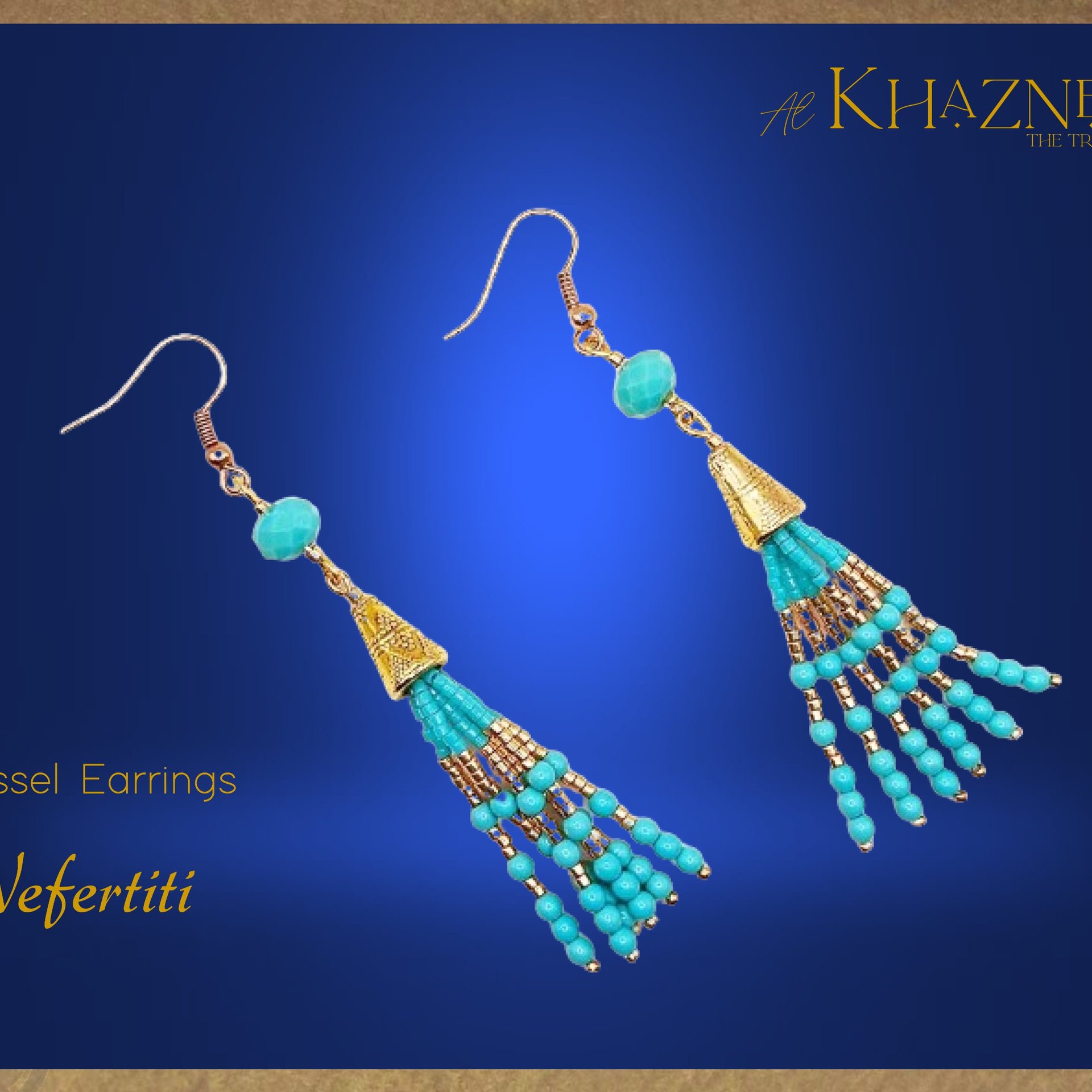 Tassel Earrings Tutorial "NEFERTITI"
