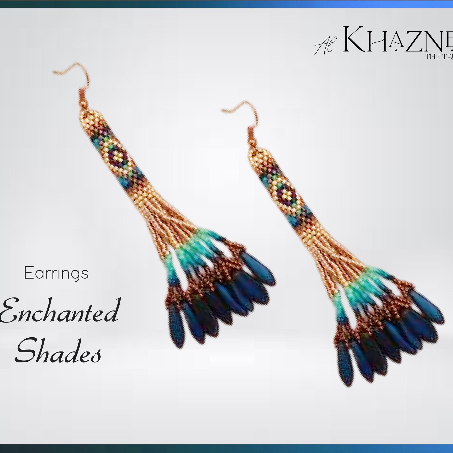 Enchanted Shades: Peyote Stitch Tube Tassel Fringe Earrings Pattern