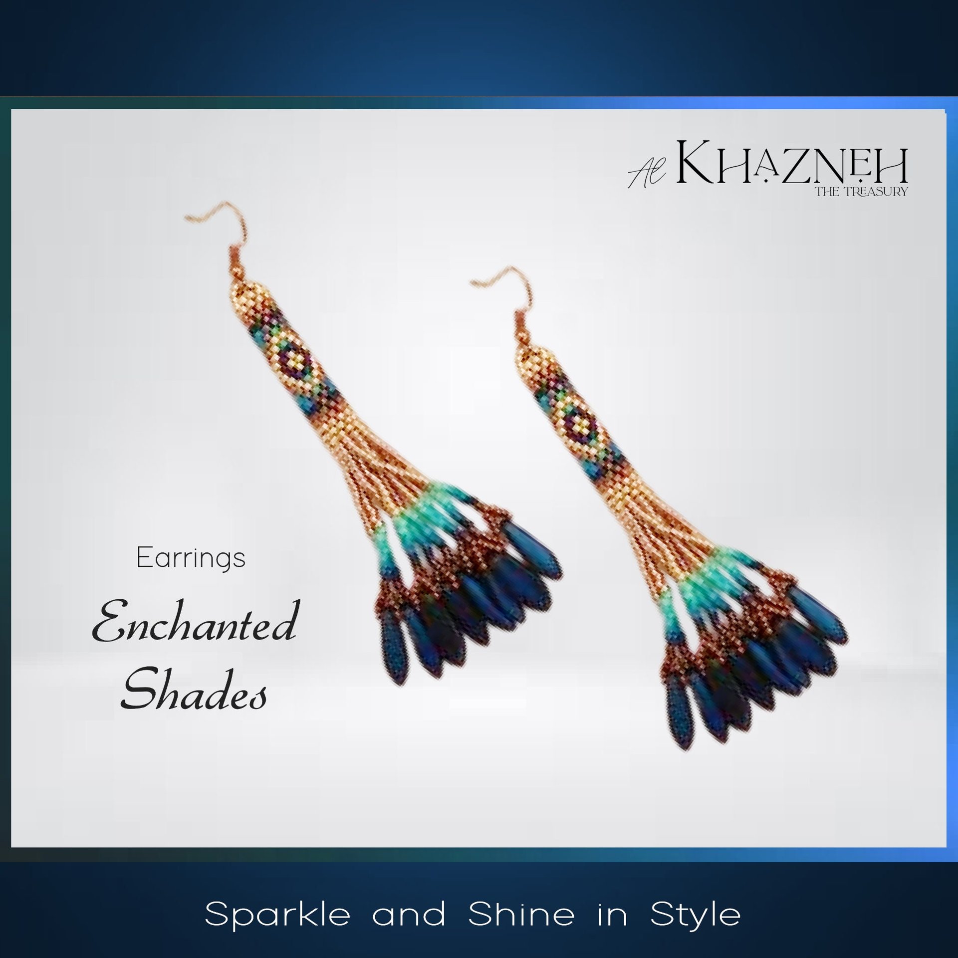 Enchanted Shades: Peyote Stitch Tube Tassel Fringe Earrings Pattern
