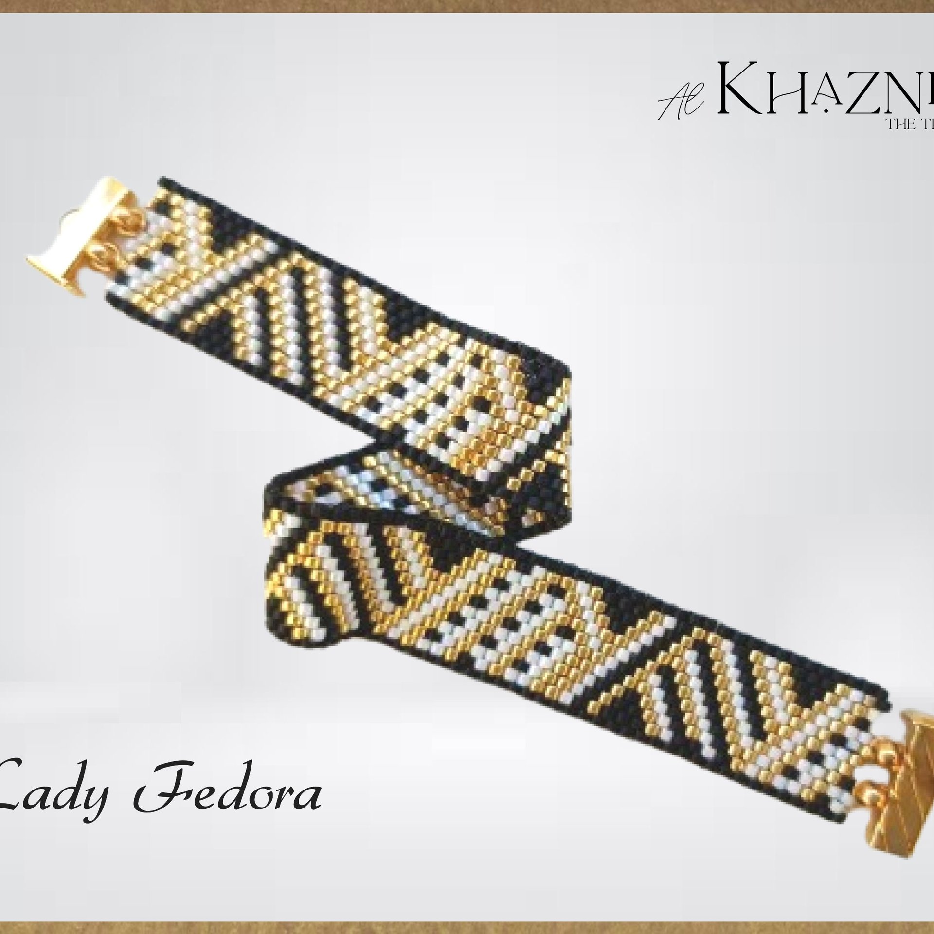LADY FEDORA - Even Peyote Bracelet & Earrings Set