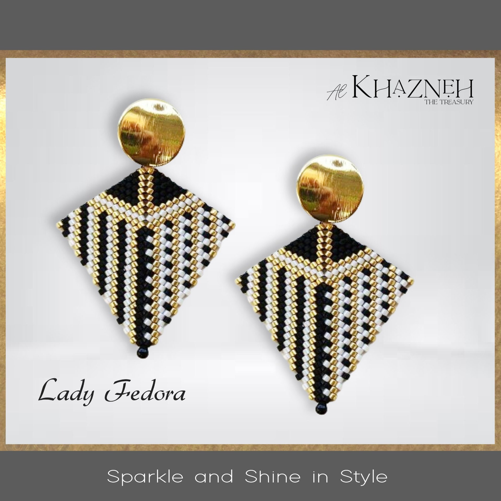 LADY FEDORA Kite Earrings Pattern