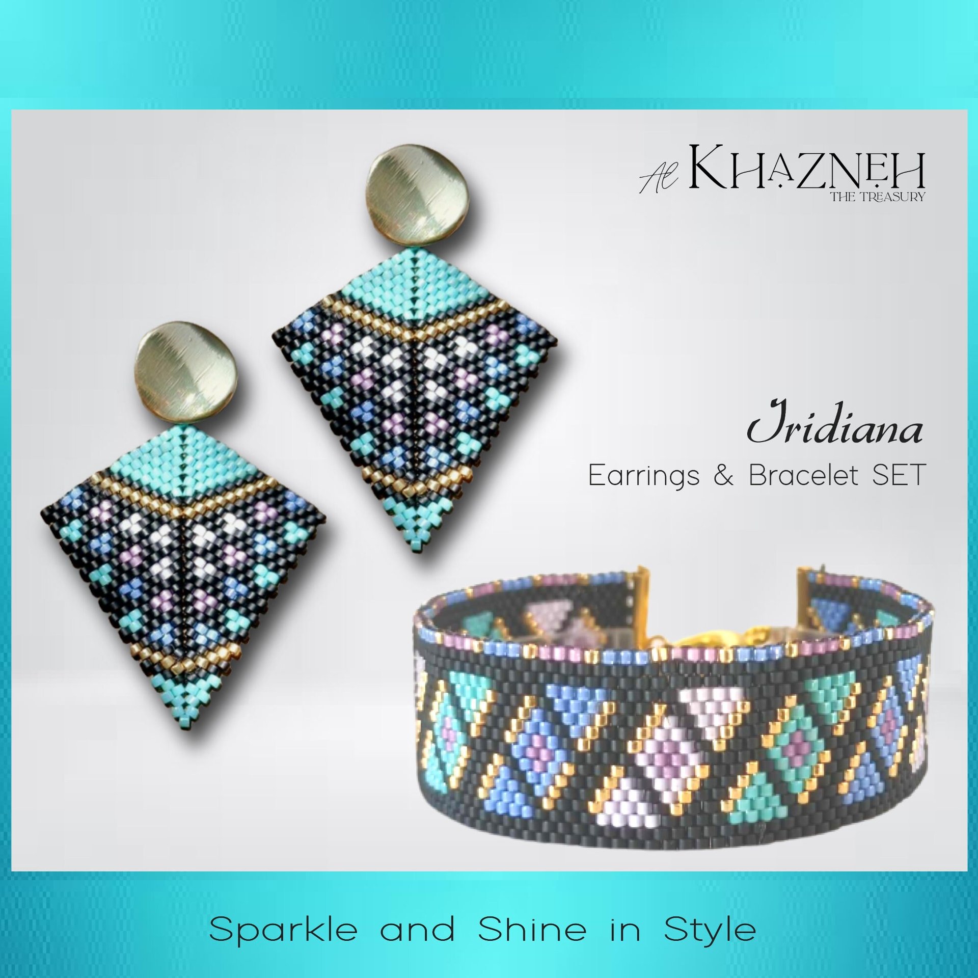 IRIDIANA - Kite Earrings & Bracelet SET