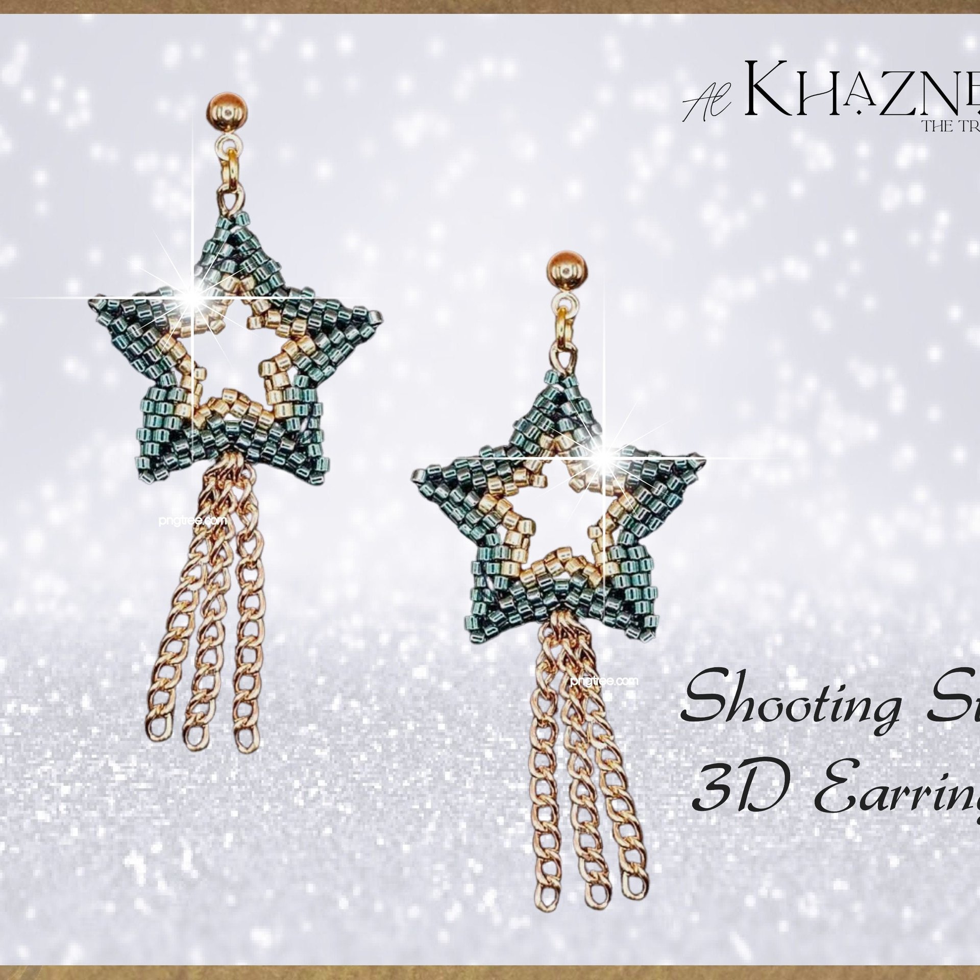 SHOOTING STAR 3D Earrings Tutorial