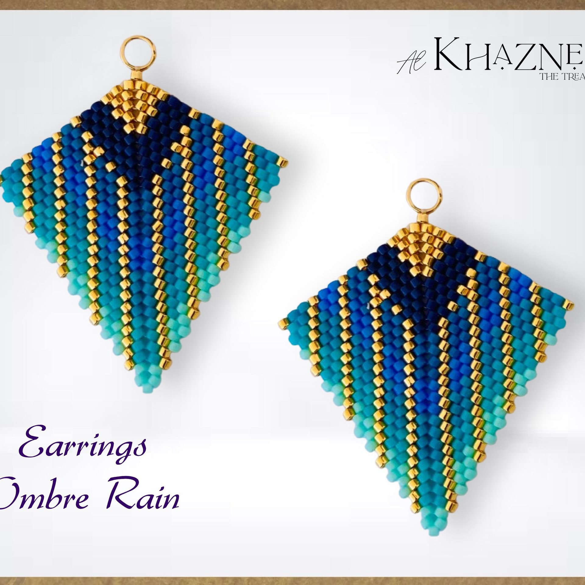 OMBRE RAIN Kite Earrings Pattern
