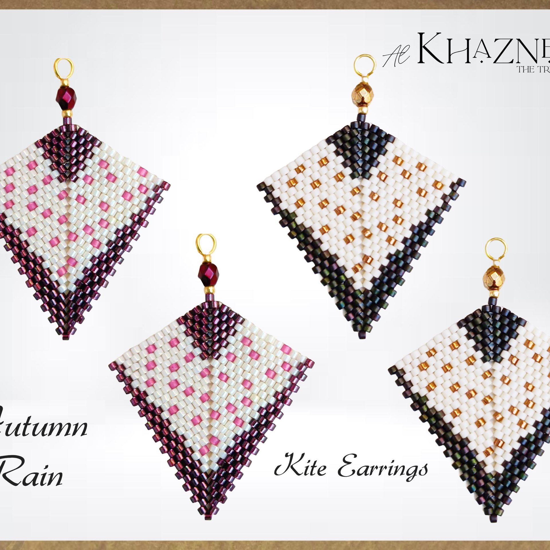 AUTUMN RAIN Kite Earrings Pattern