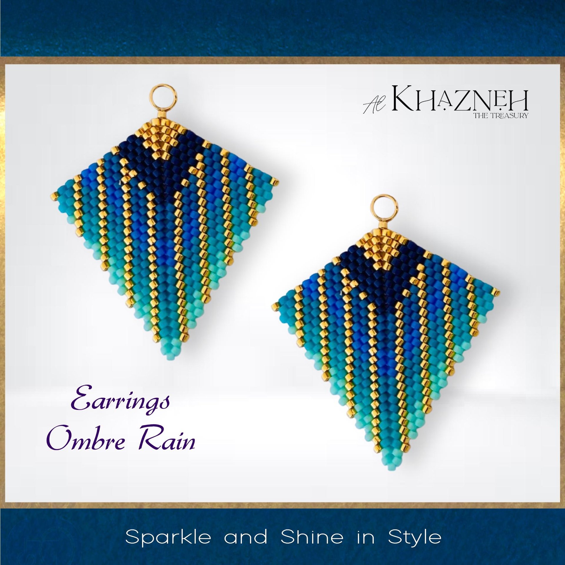 OMBRE RAIN Kite Earrings Pattern
