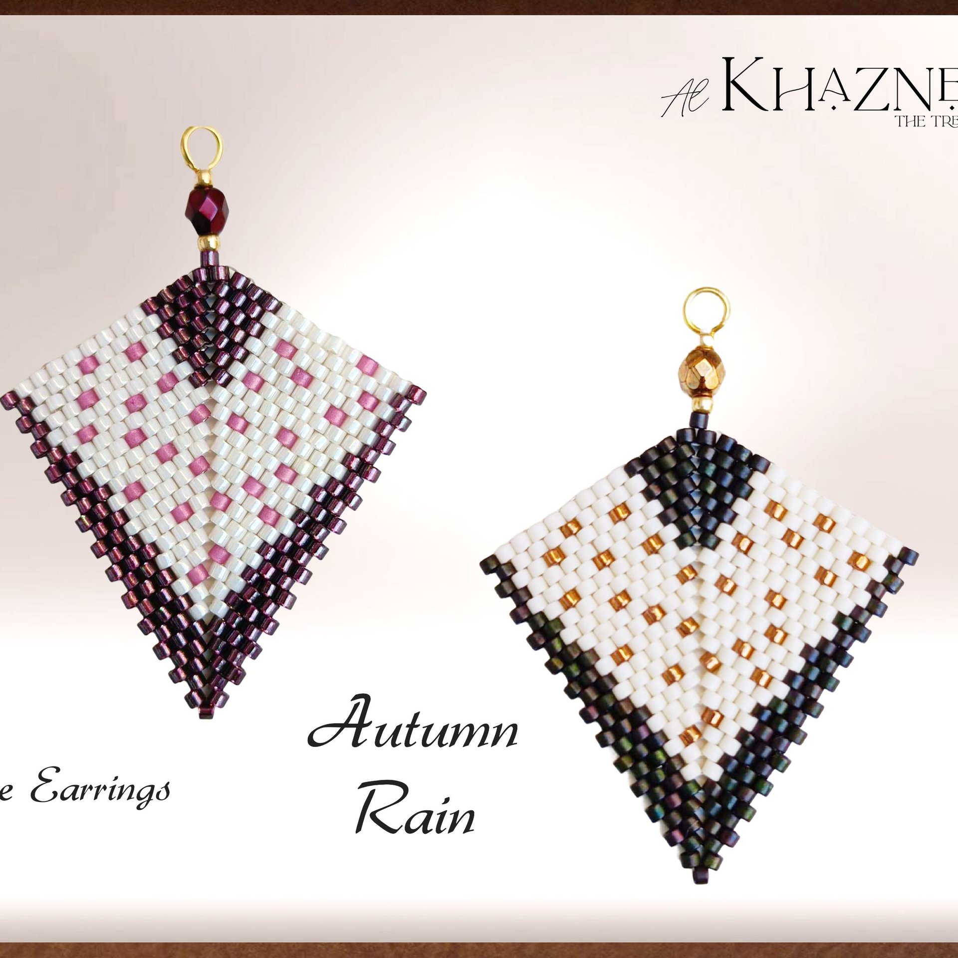 AUTUMN RAIN Kite Earrings Pattern