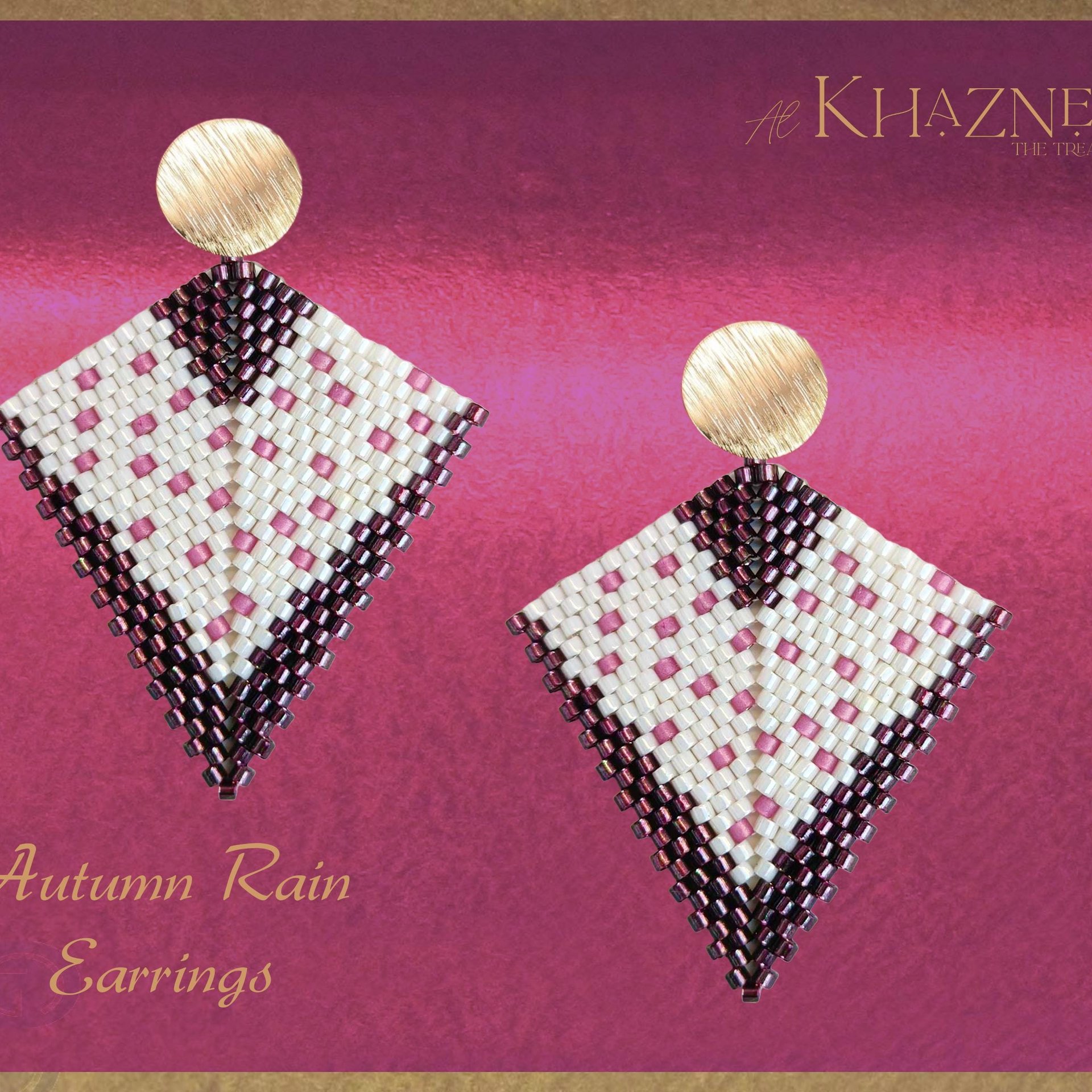 AUTUMN RAIN Kite Earrings Pattern