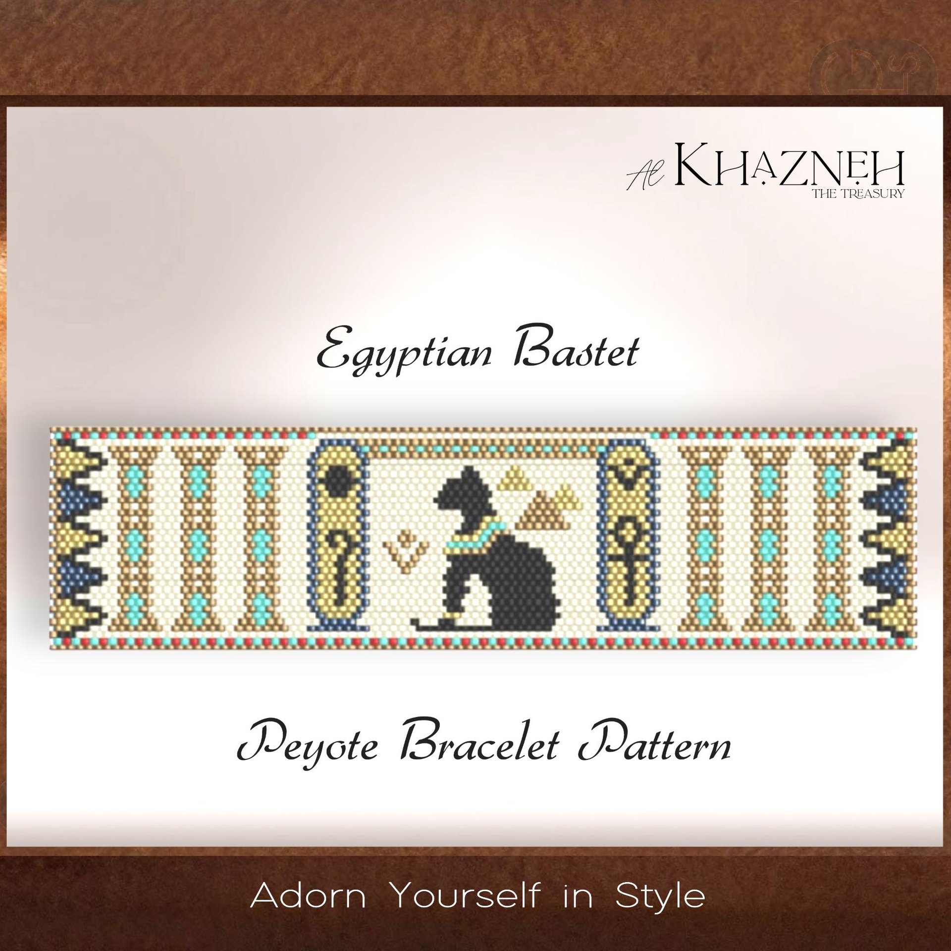 Peyote Bracelet EGYPTIAN BASTET