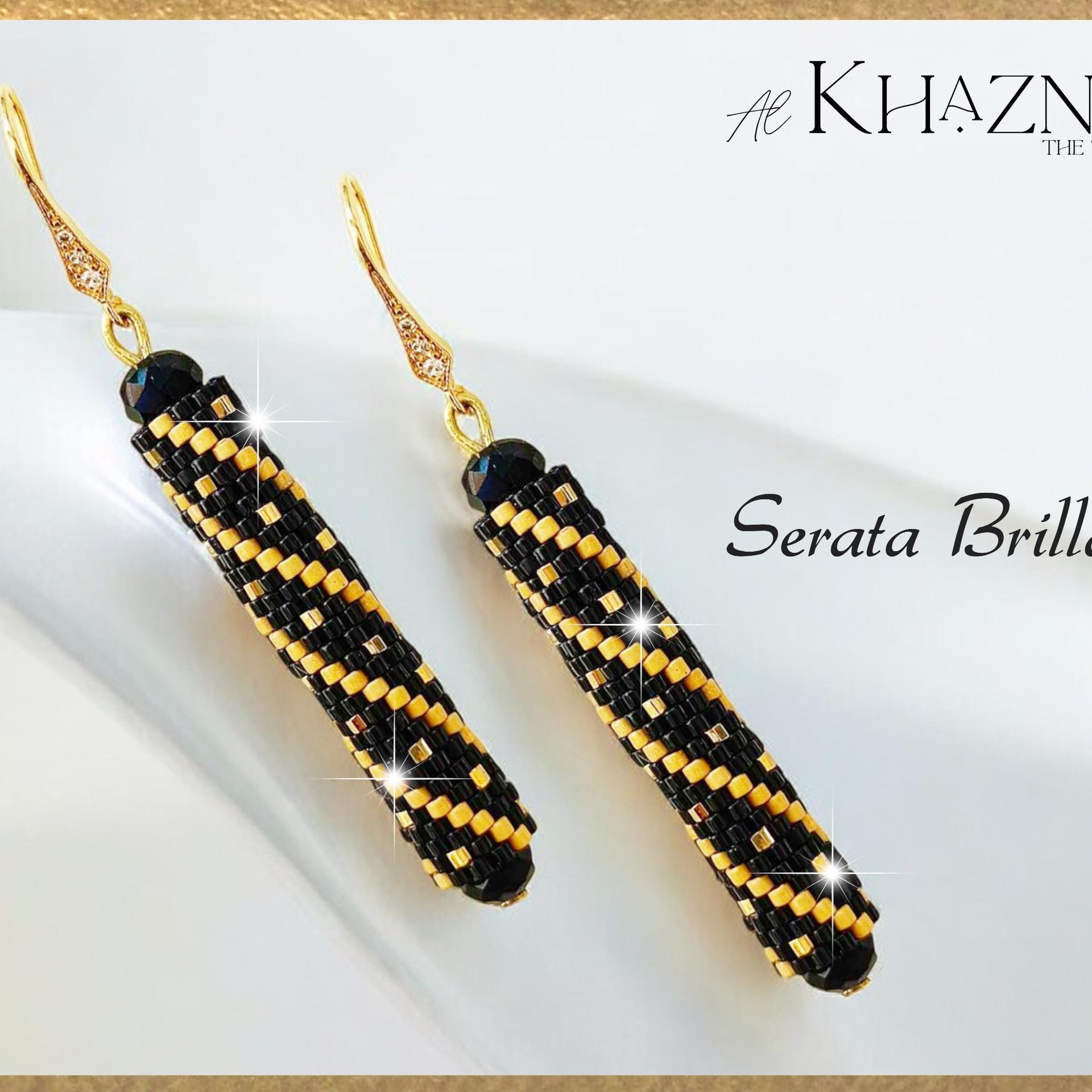 SERATA BRILLANTE - Even Peyote Tube Earrings