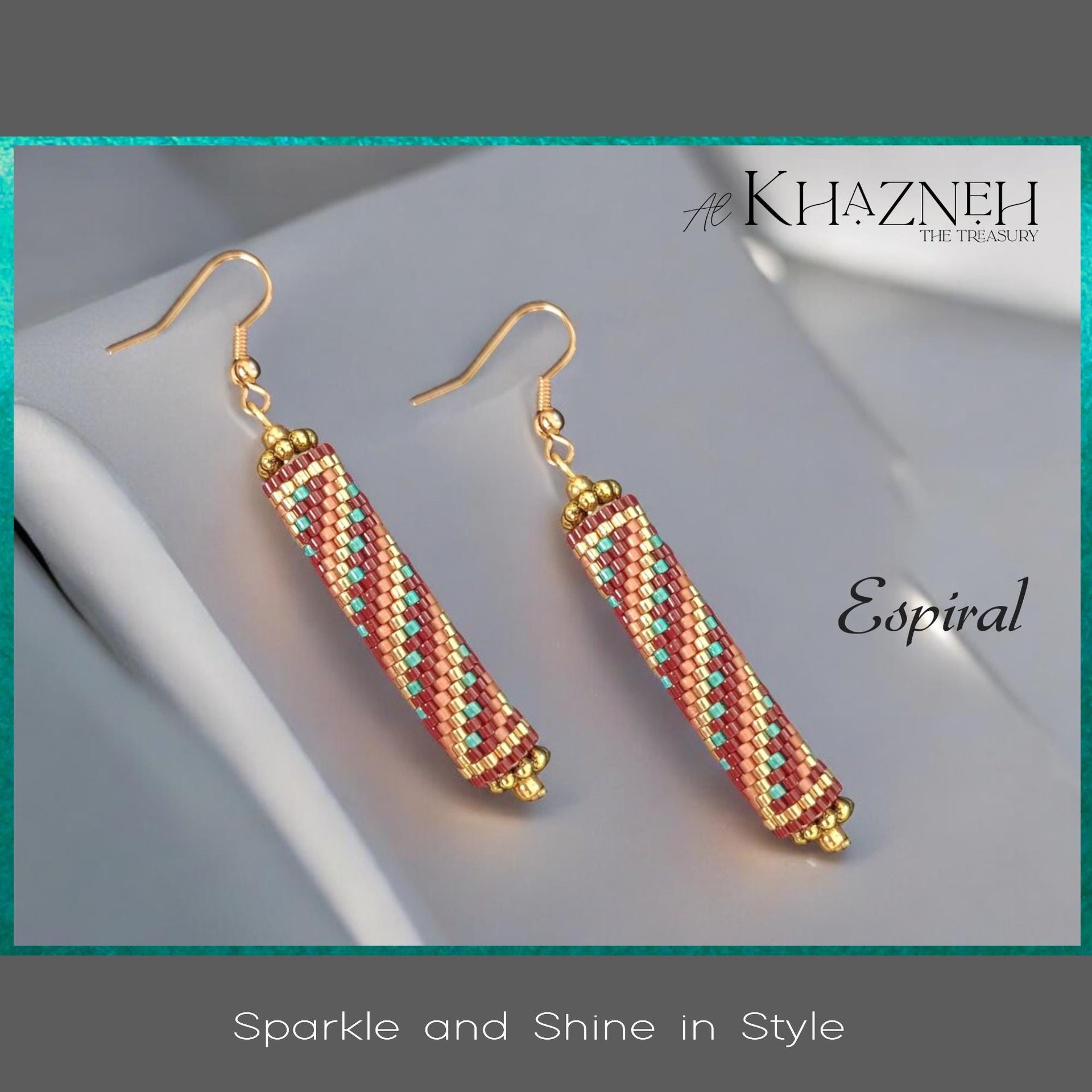 ESPIRAL - Even Peyote Tube Earrings