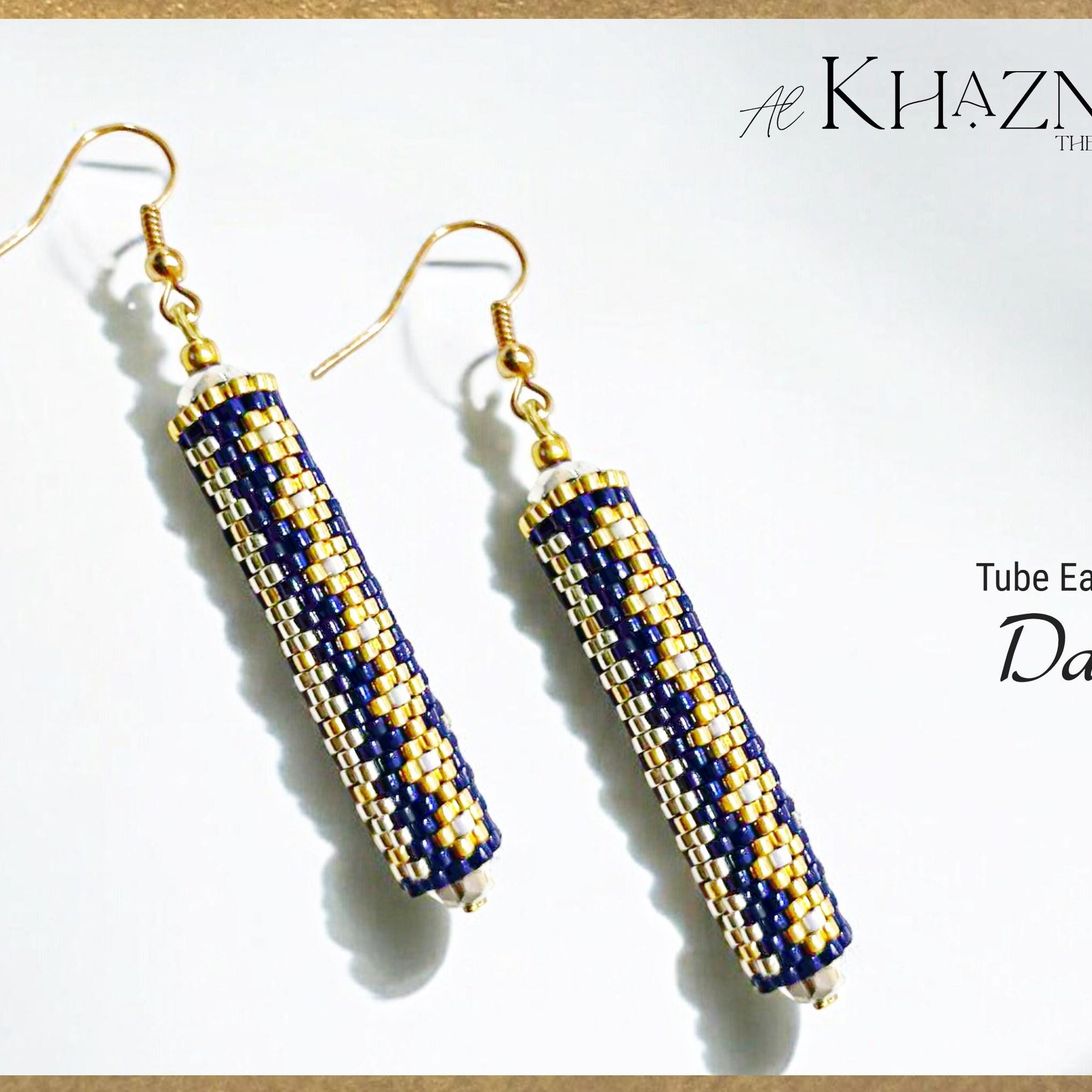 DAISY - Even Peyote Tube Earrings Pattern