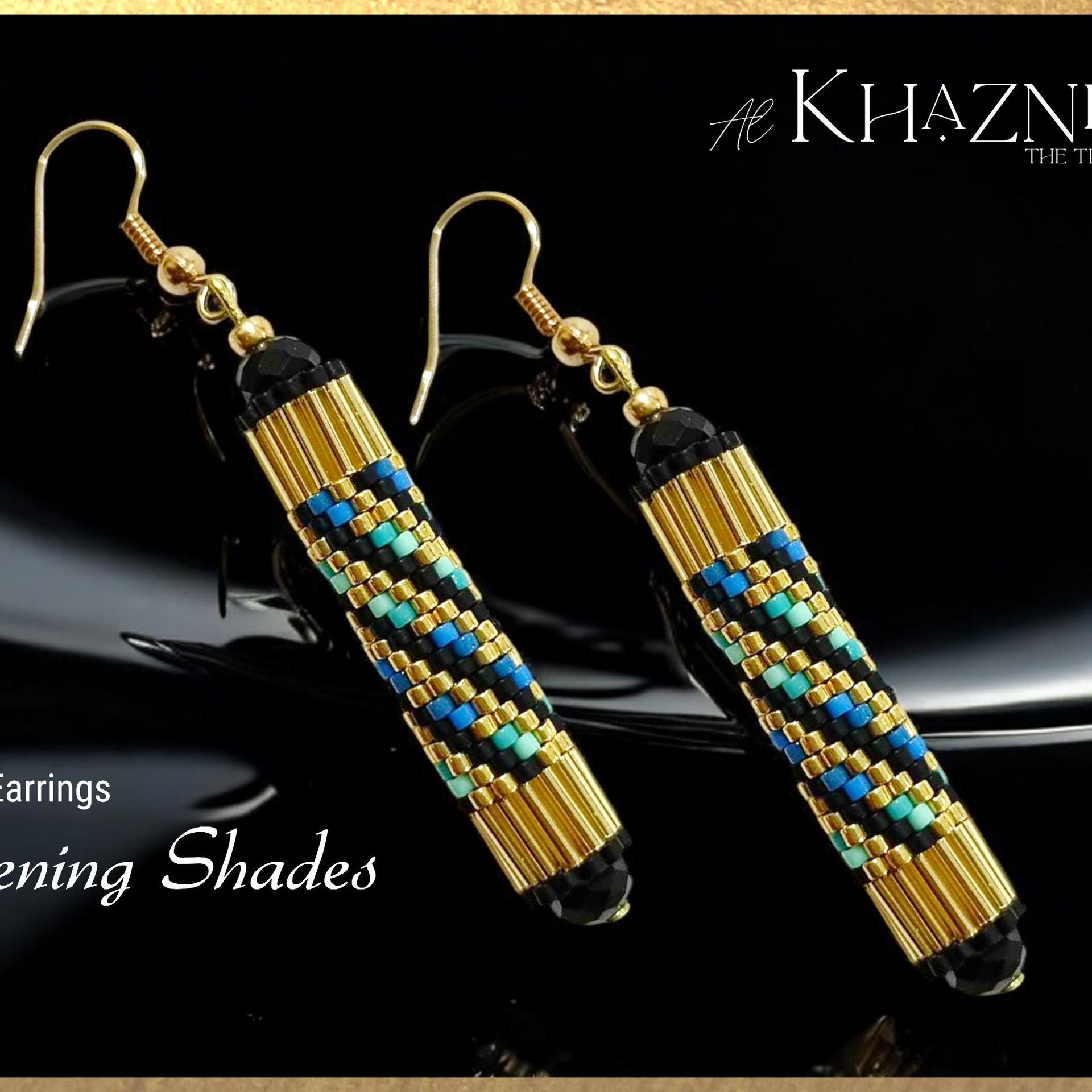 EVENING SHADES - Even Peyote Tube Earrings Pattern