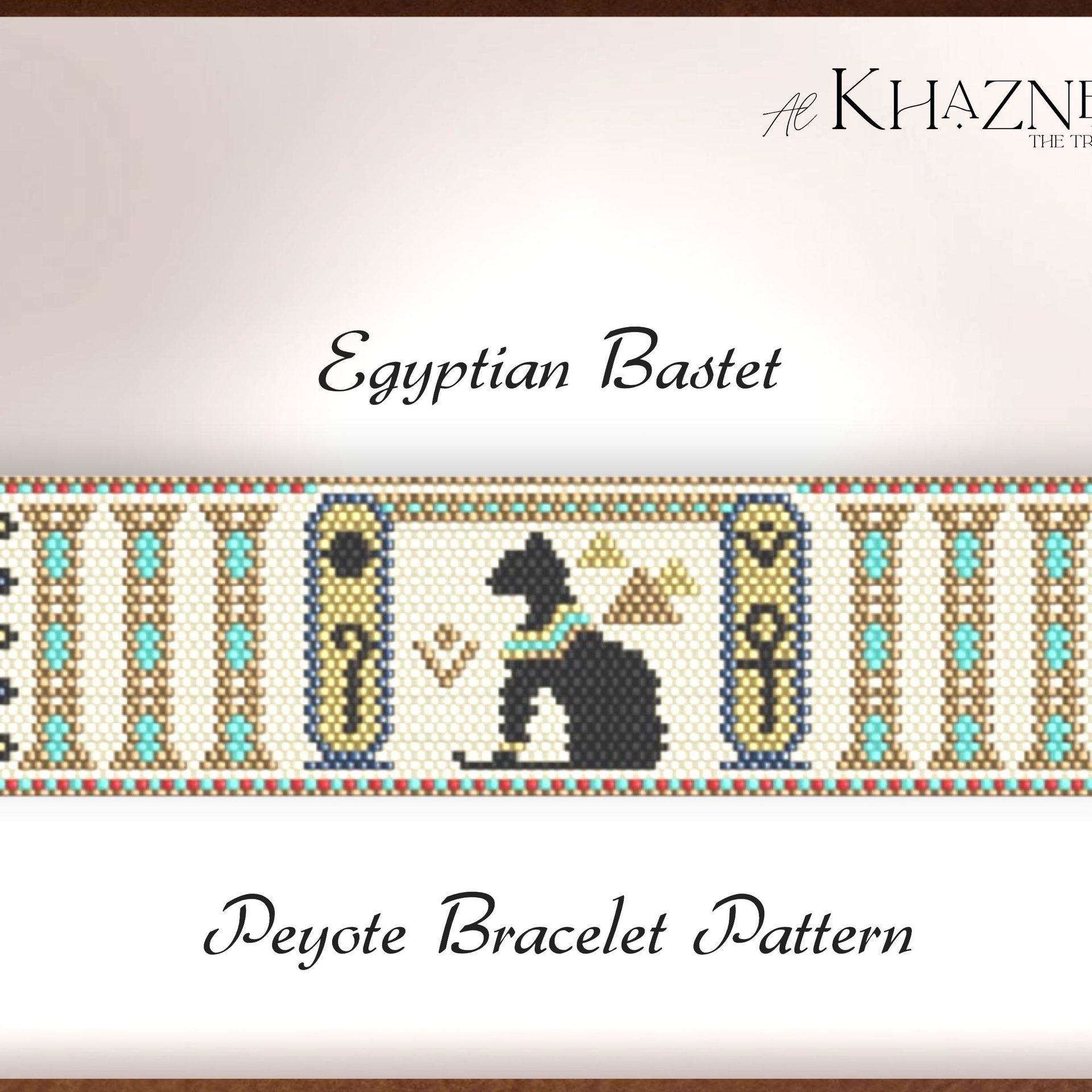 Peyote Bracelet EGYPTIAN BASTET