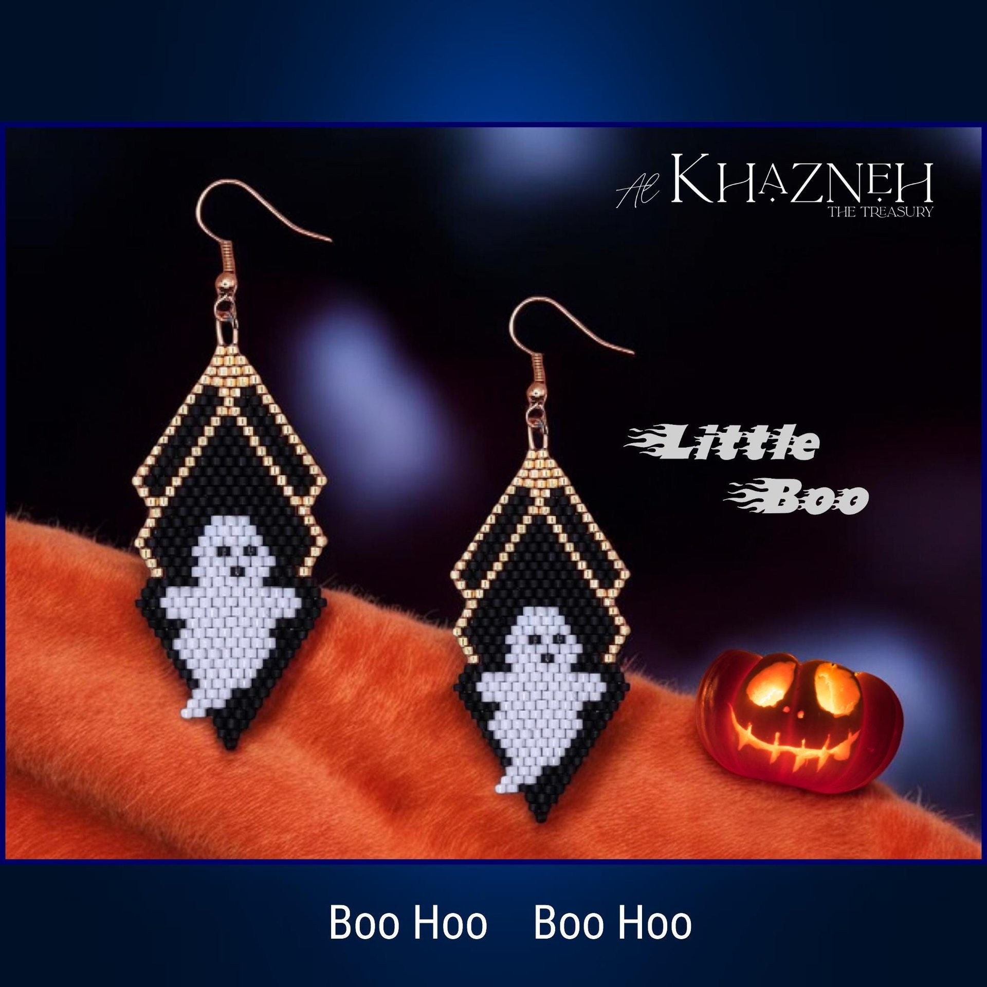 Brick Stitch Earring Pattern "LITTLE BOO"