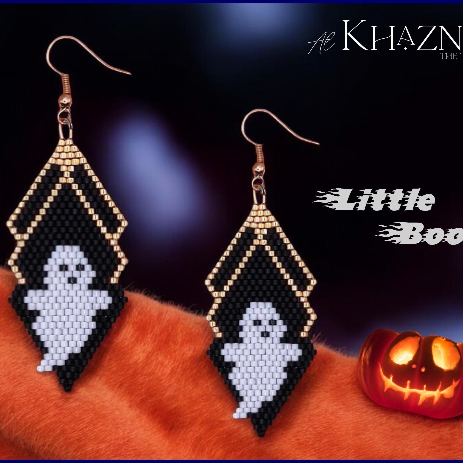 Brick Stitch Earring Pattern "LITTLE BOO"