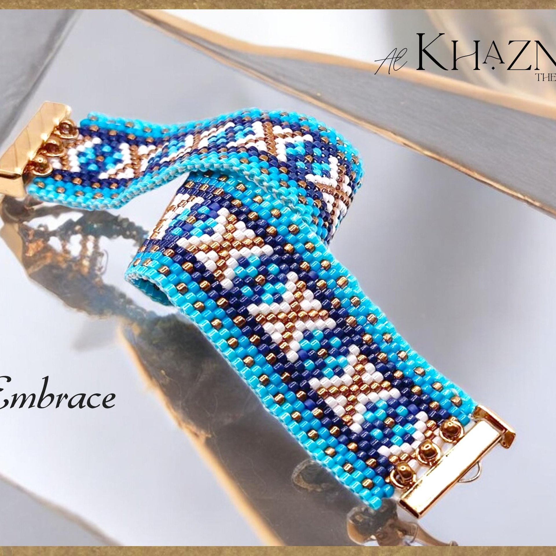 Odd Peyote Bracelet Pattern "EMBRACE"
