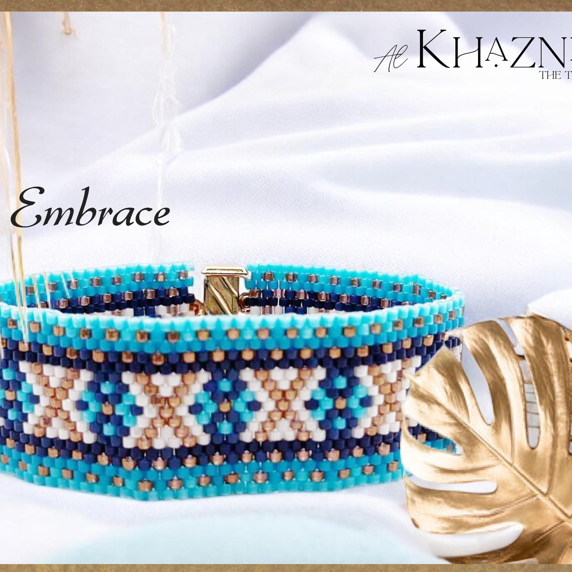 Odd Peyote Bracelet Pattern "EMBRACE"