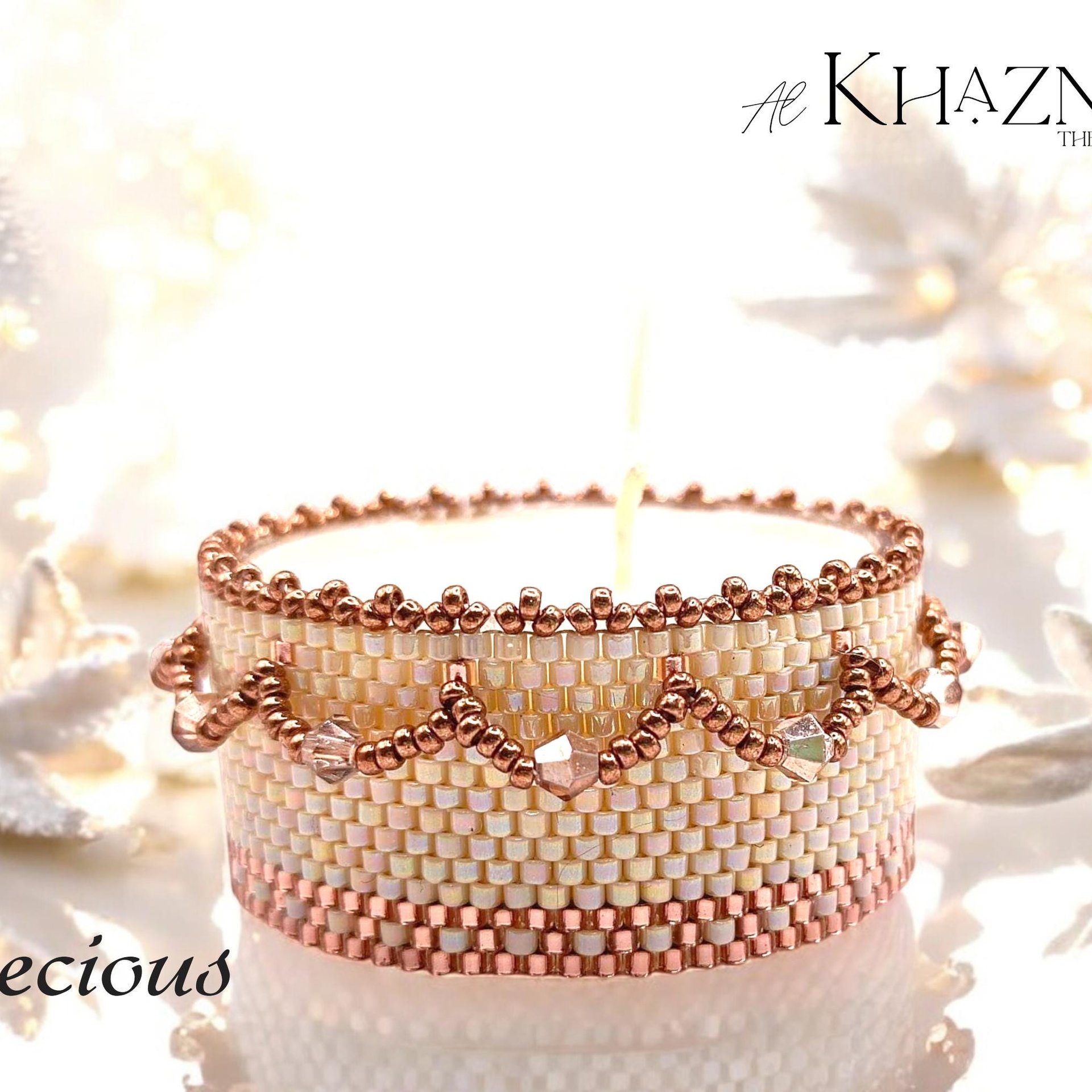 Tealight Cover TUTORIAL - Even Peyote Stitch "PRECIOUS"