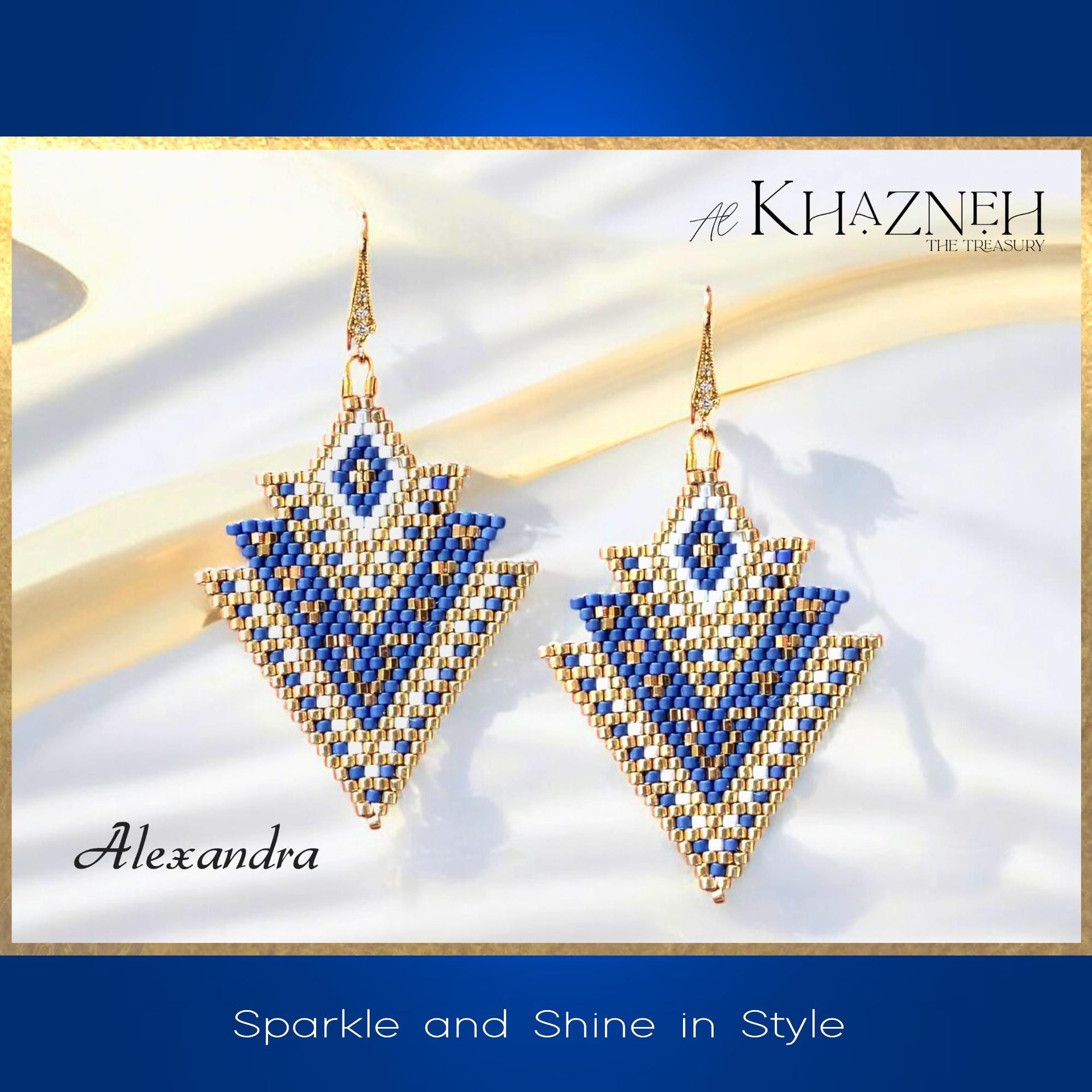 BRICK STITCH Earrings ALEXANDRA