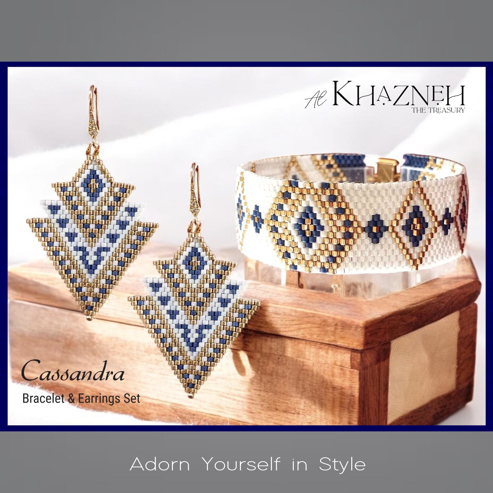 CASSANDRA Bracelet & Earrings SET