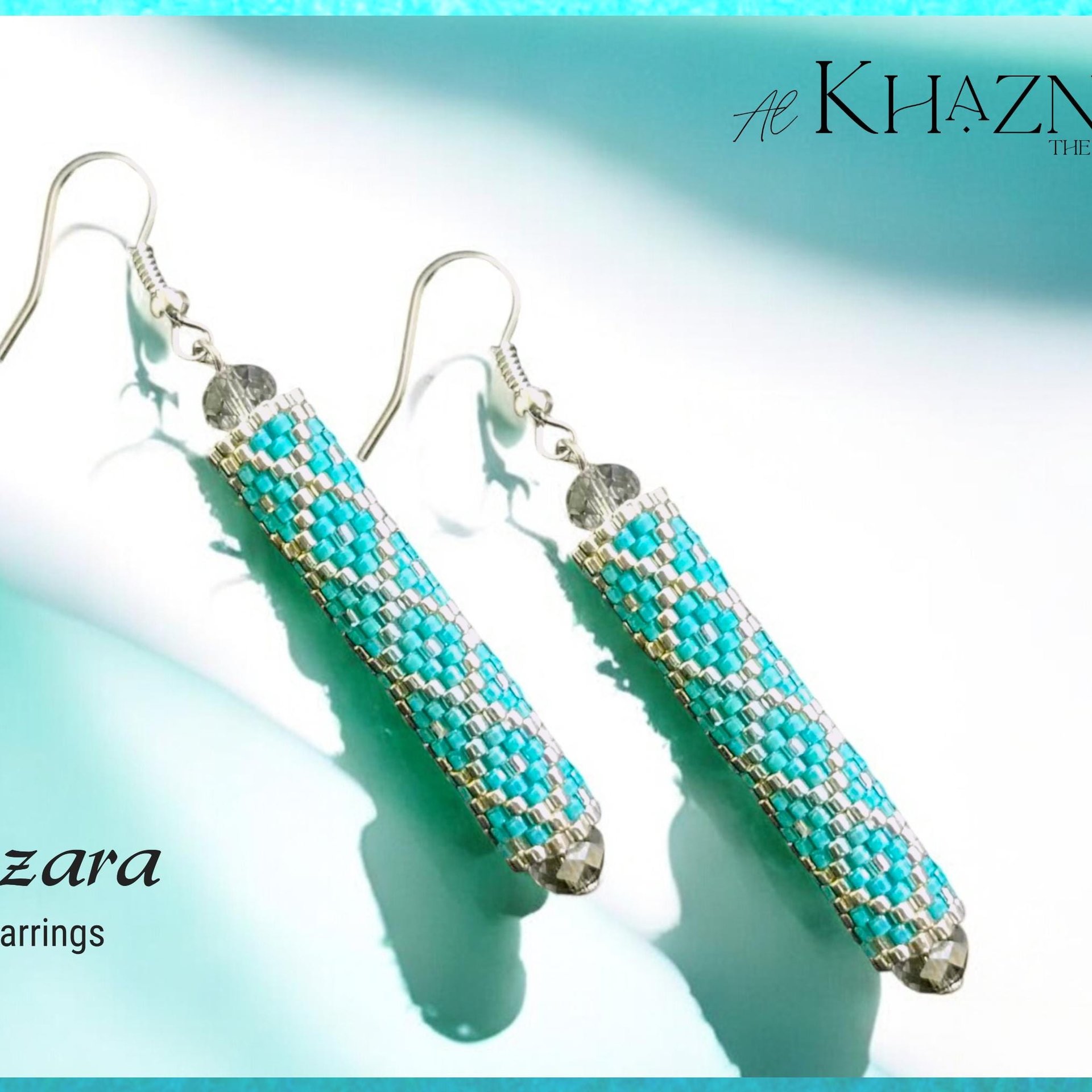 AZARA - Even Peyote Tube Earrings