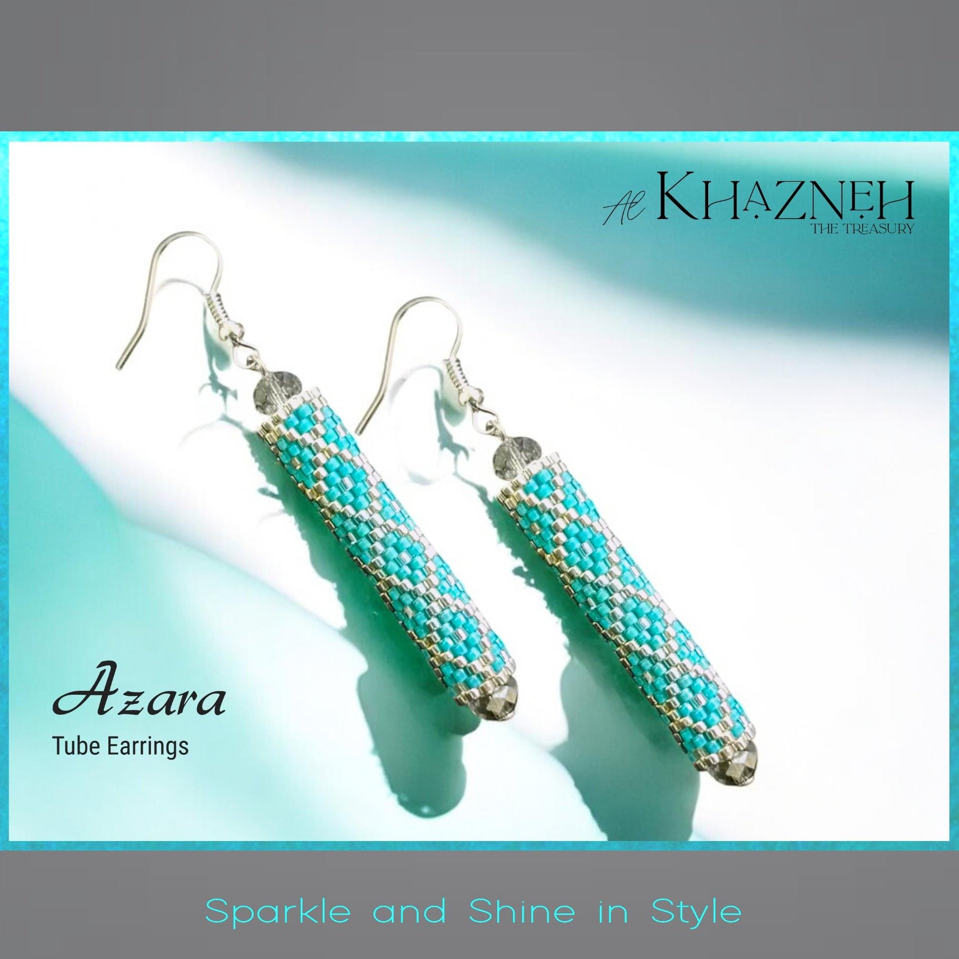 AZARA - Even Peyote Tube Earrings