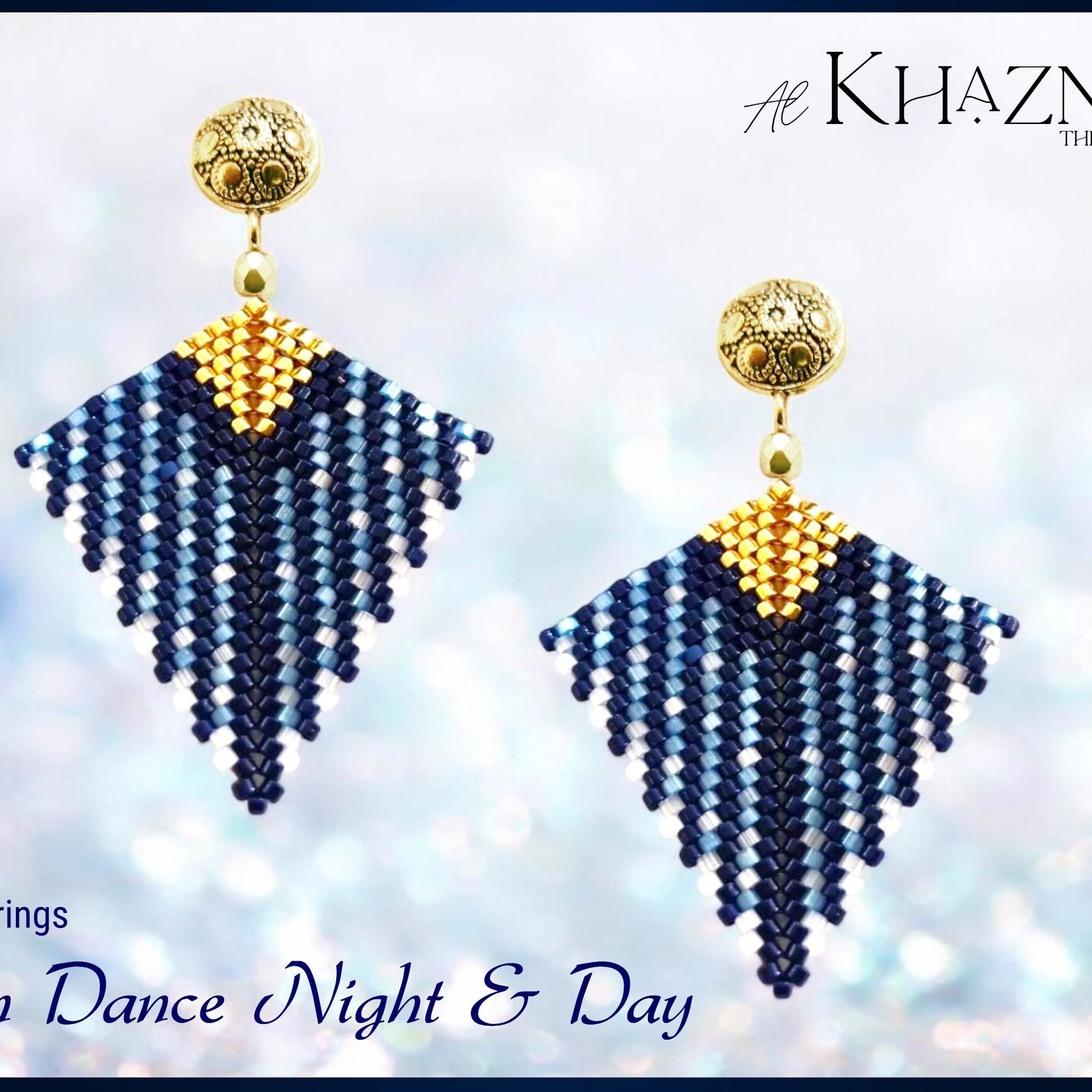 Rain Dance Night & Day - kite earrings pattern