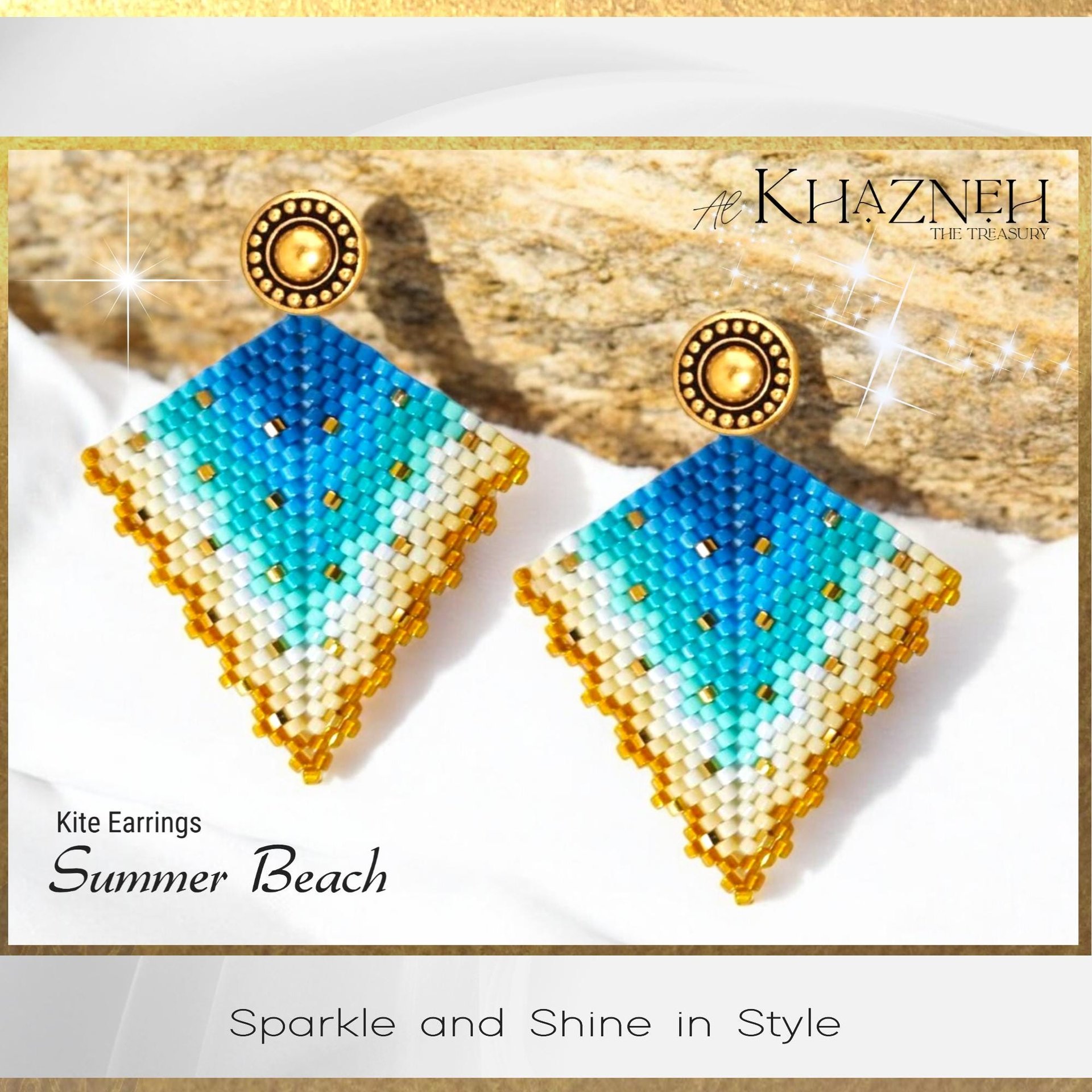 SUMMER BEACH - Kite Earrings Pattern