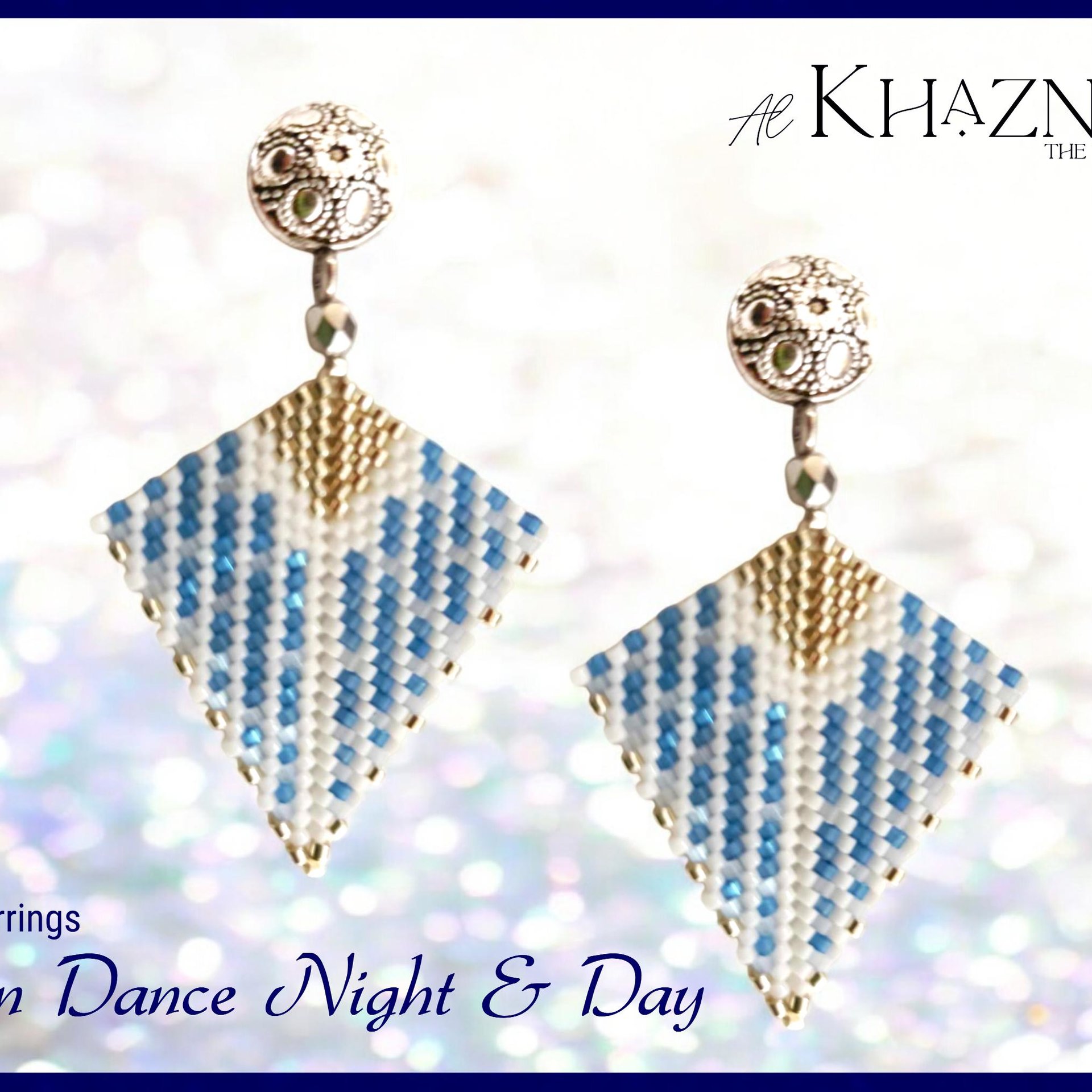 Rain Dance Night & Day - kite earrings pattern