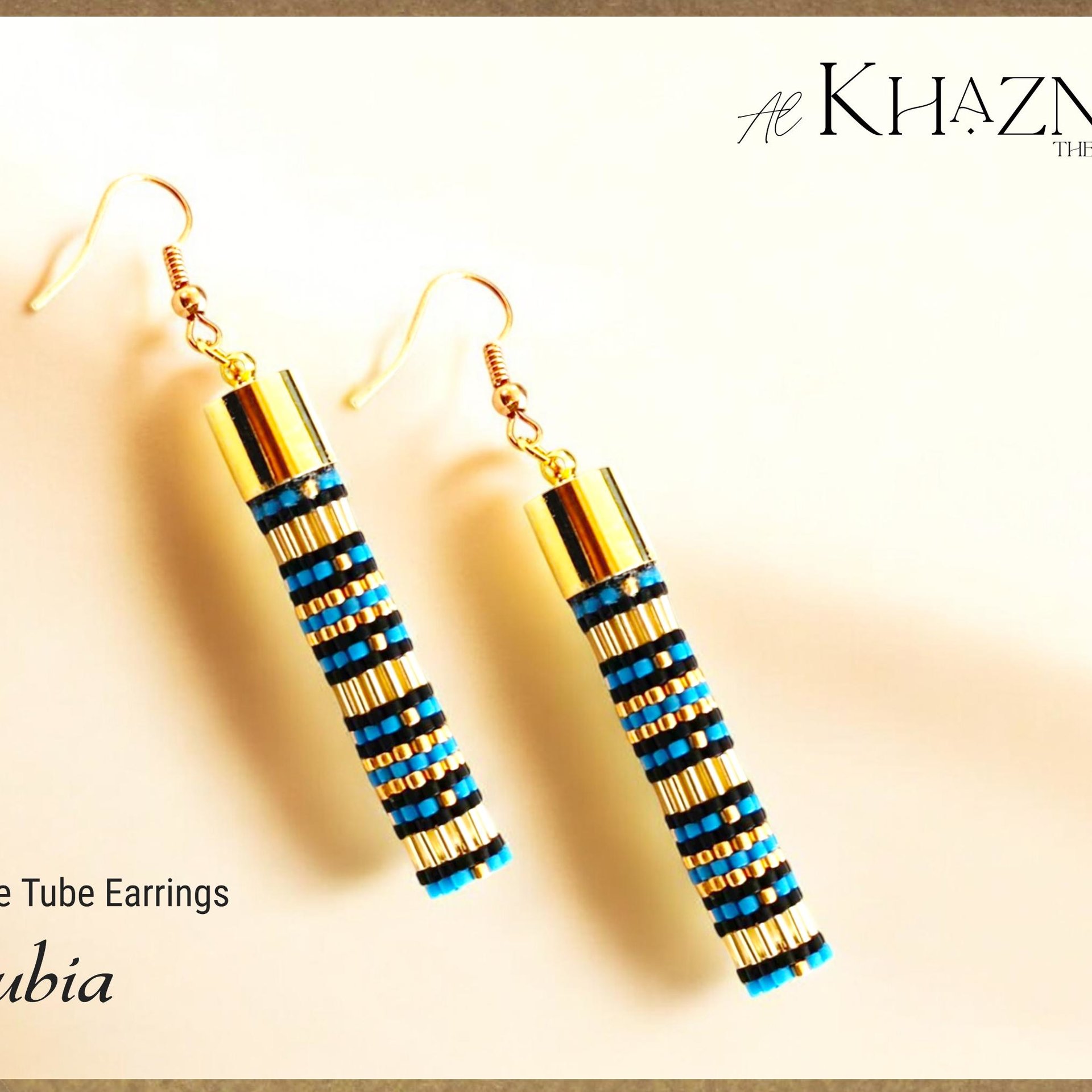 NUBIA - Even Peyote Tube Earrings Pattern