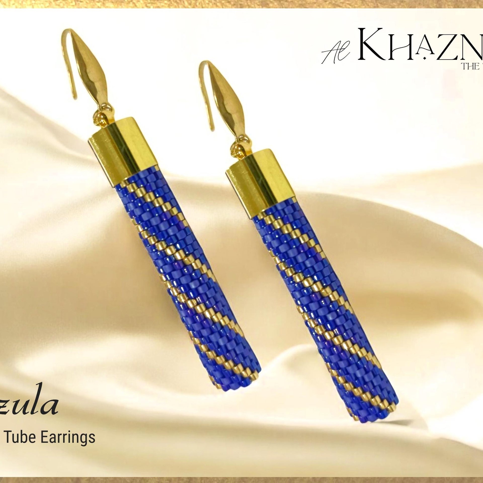 AZULA - Even Peyote Tube Earrings Pattern