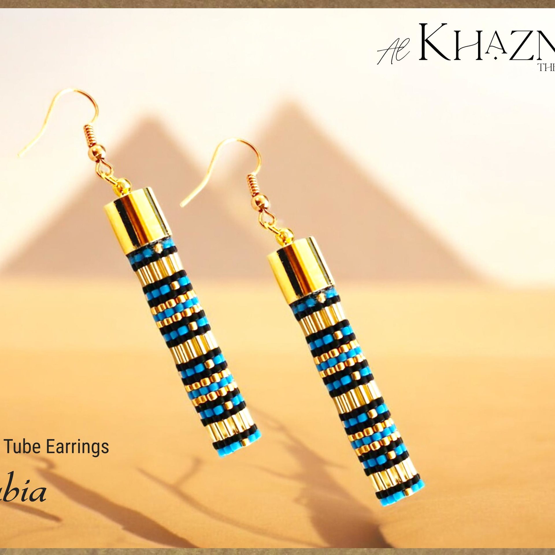 NUBIA - Even Peyote Tube Earrings Pattern