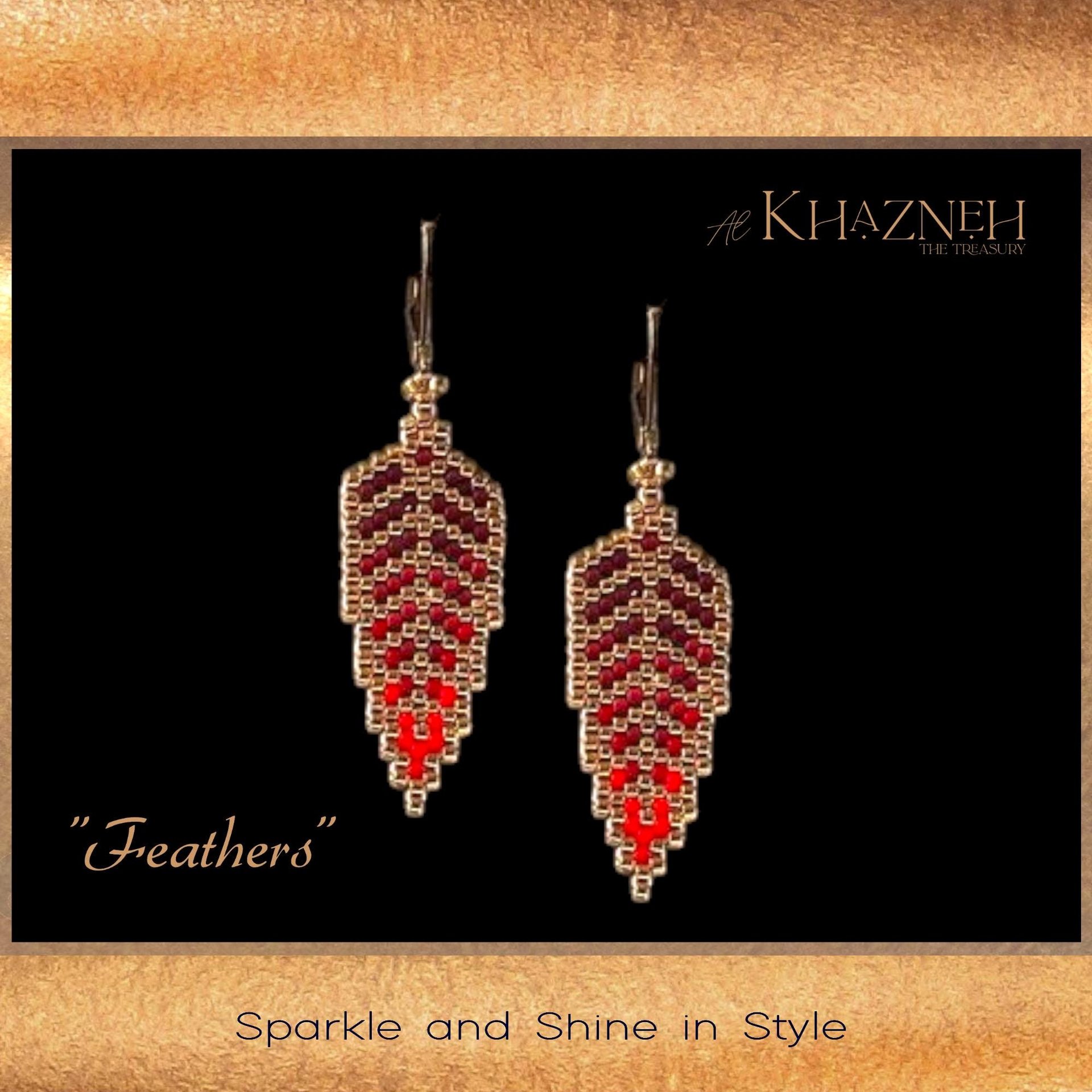 Peyote Earring Pattern "FEATHERS"