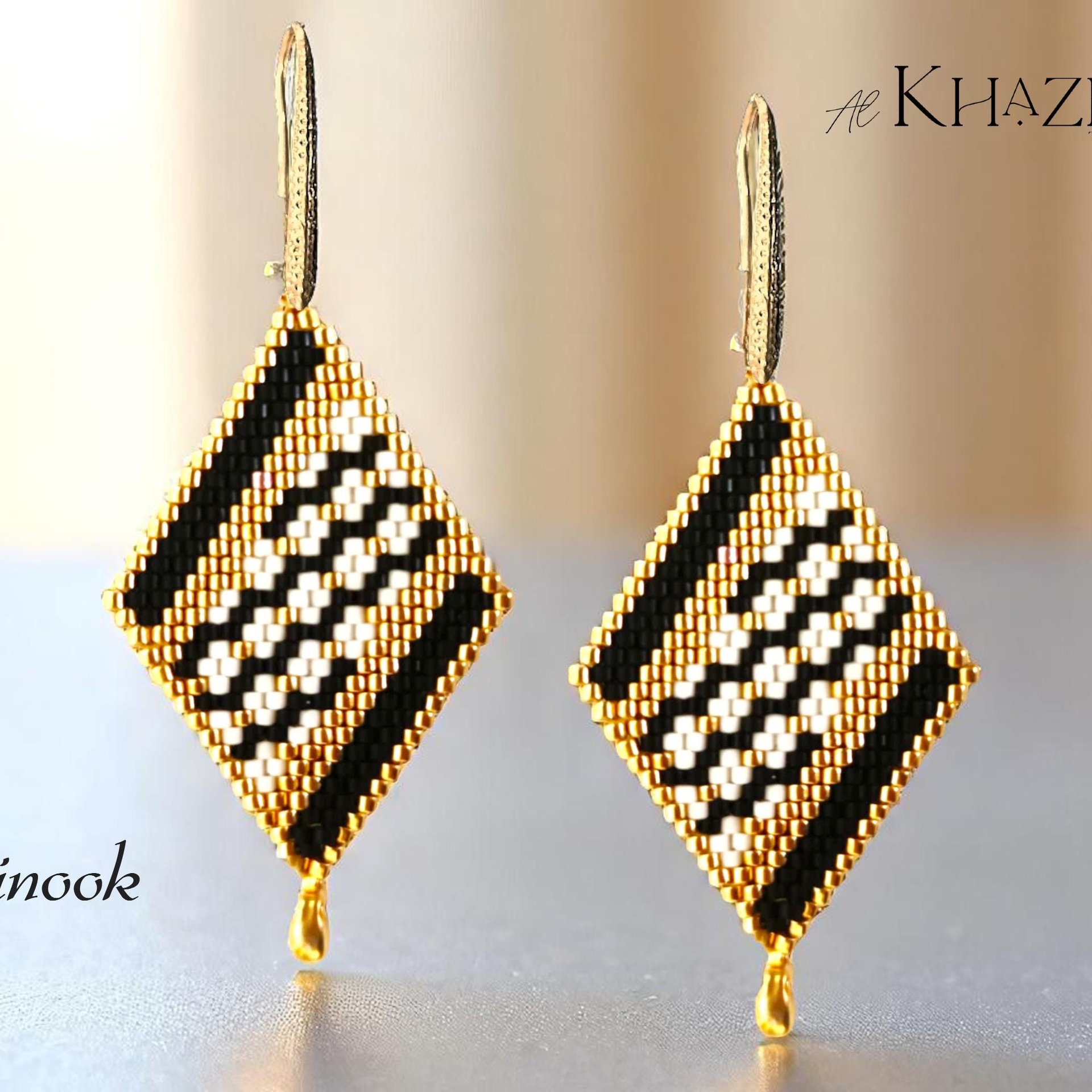 BRICK Stitch Earrings Pattern CHINOOK