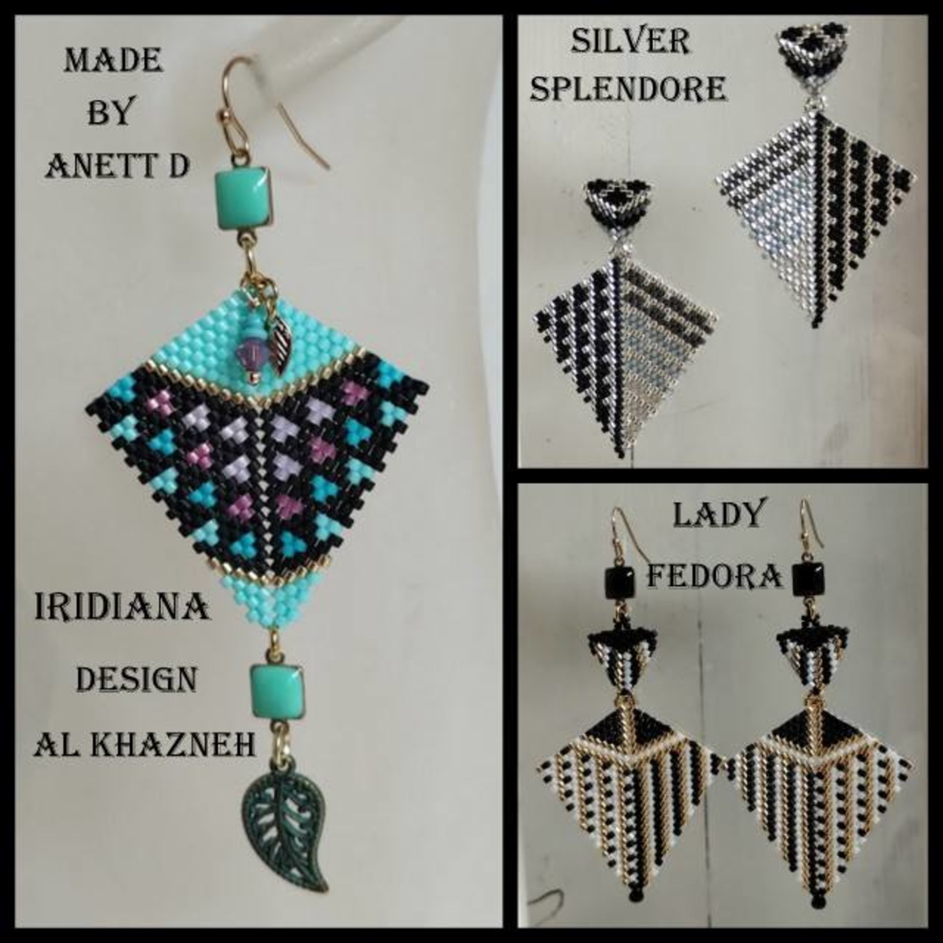 IRIDIANA - Kite Earrings & Bracelet SET