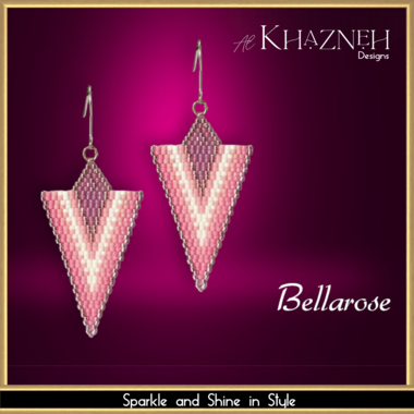 BELLAROSE - 2-Drop Peyote & Brick Stitch Earrings Tutorial