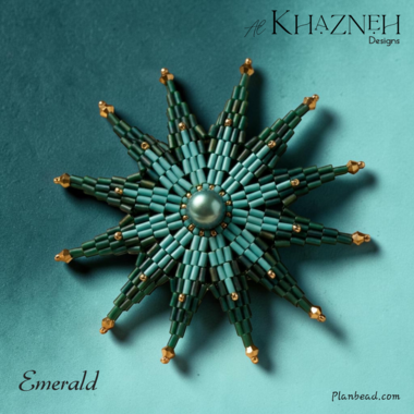 12 Point Bugle Star EMERALD