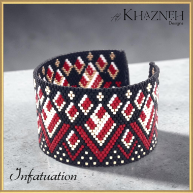 Even Peyote Bracelet Pattern INFATUATION