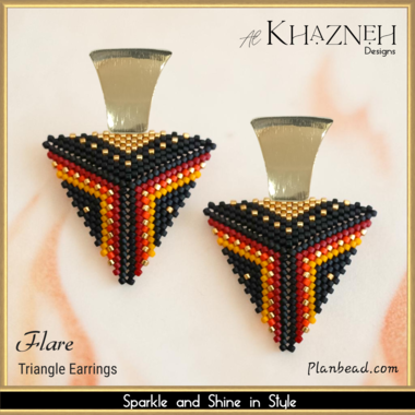 Triangle Earrings Pattern FLARE