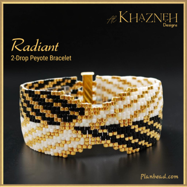 RADIANT - 2-Drop Peyote Bracelet Pattern