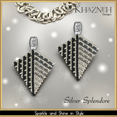 SILVER SPLENDORE Kite Earrings Pattern