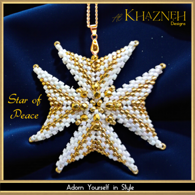 STAR of PEACE - 3D Mini Star Pendant/Ornament