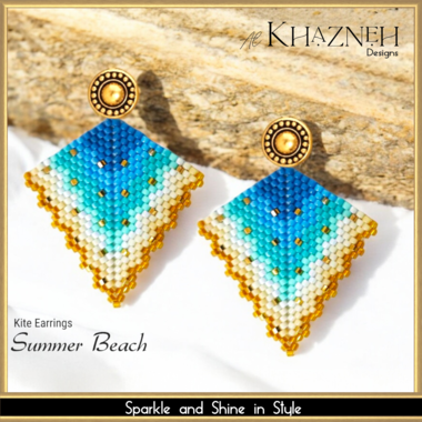 SUMMER BEACH - Kite Earrings Pattern